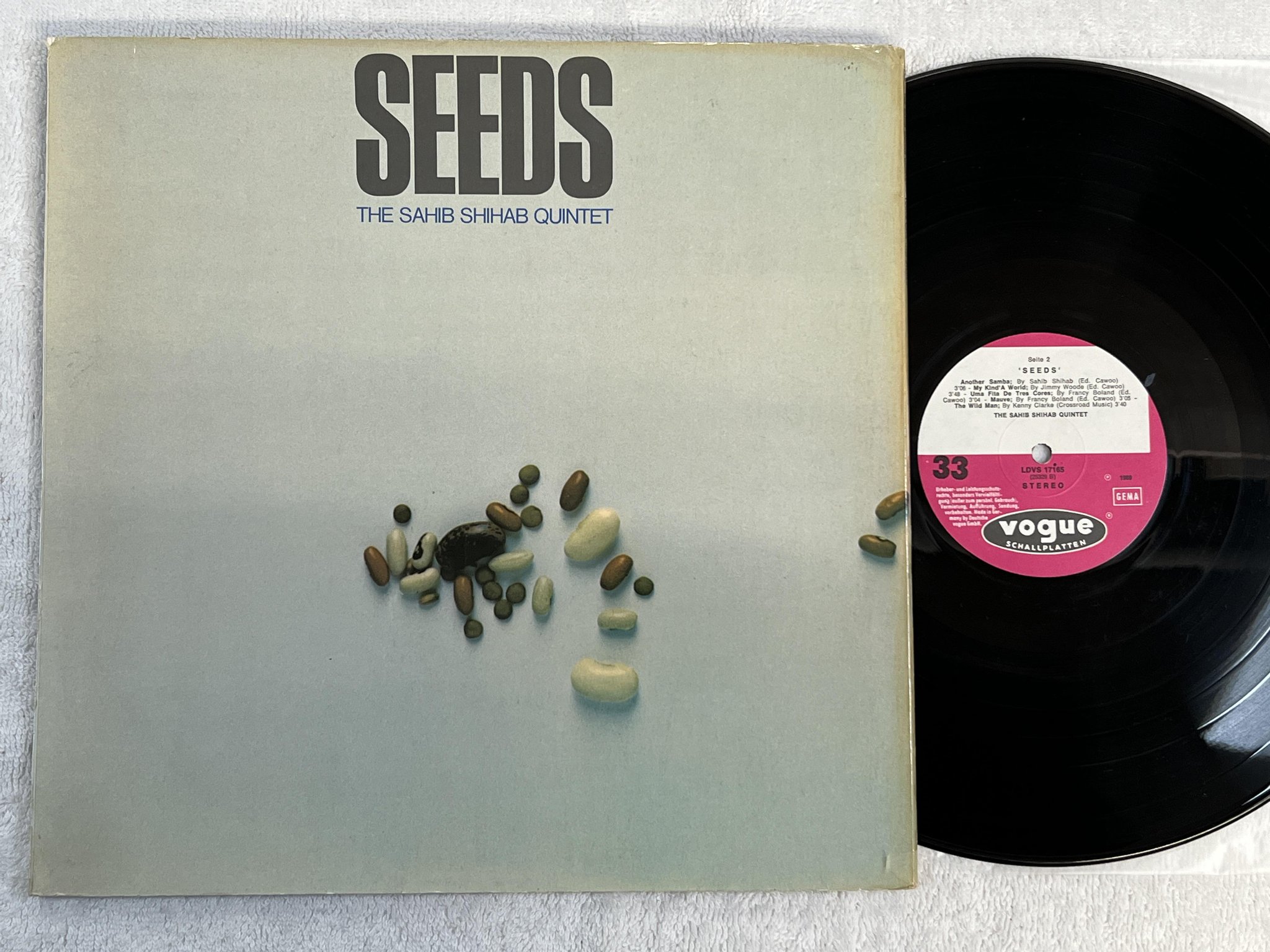 Omslagsbild för skivan THE SAHIB SHIHAB QUINTET seeds LP -69 Ger VOGUE LDVS 17165 *** RARE JAZZ ***