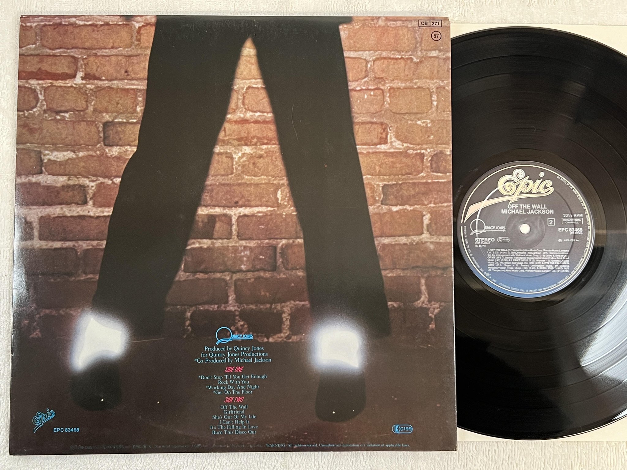 Omslagsbild för skivan MICHAEL JACKSON off the wall LP -79 Hol EPIC EPC 83468 *** CLASSIC ***