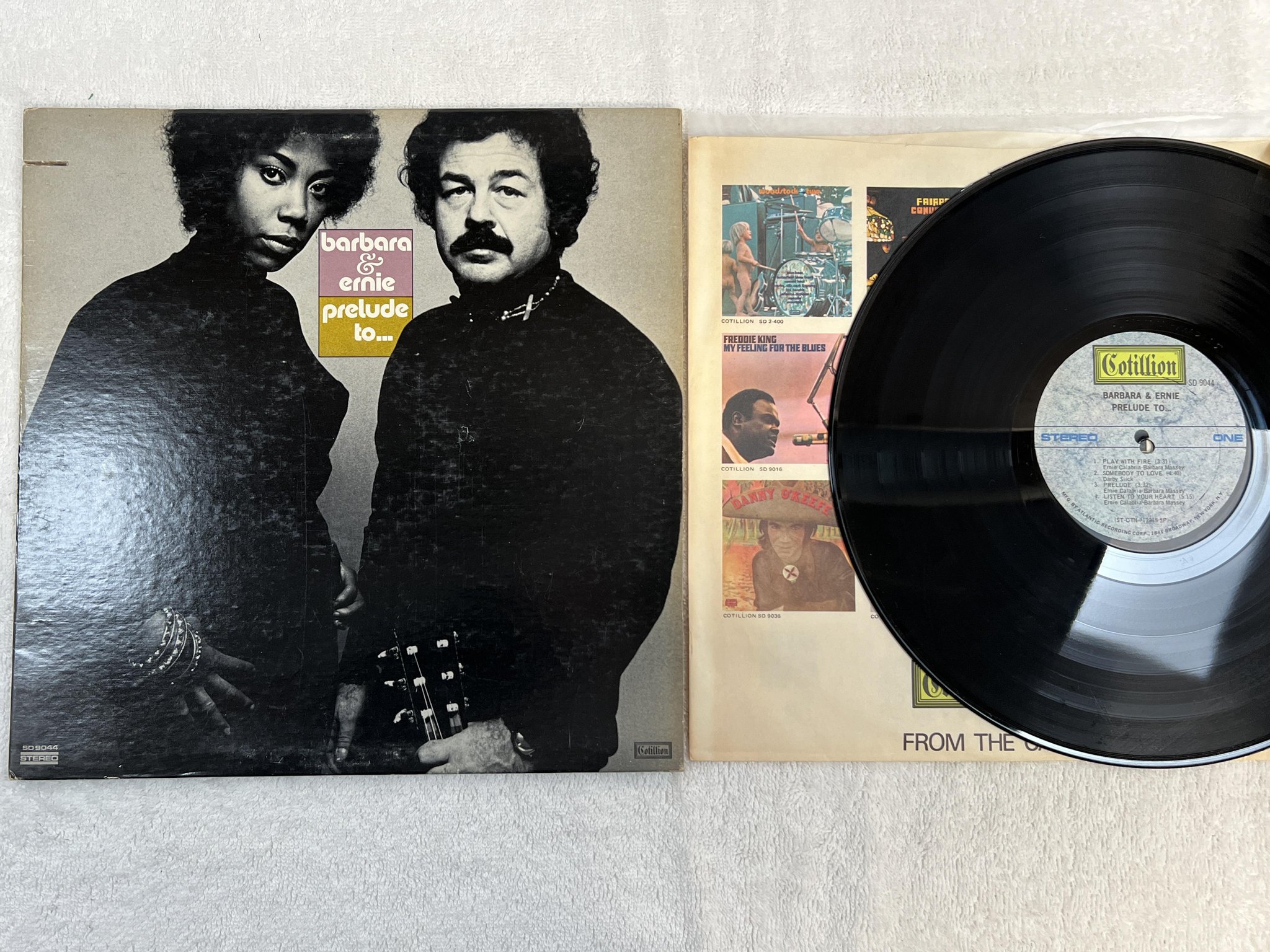 Omslagsbild för skivan BARBARA & ERNIE prelude to ... LP -71 US COTILLION SD 9044 *** SUPERB ALBUM ***