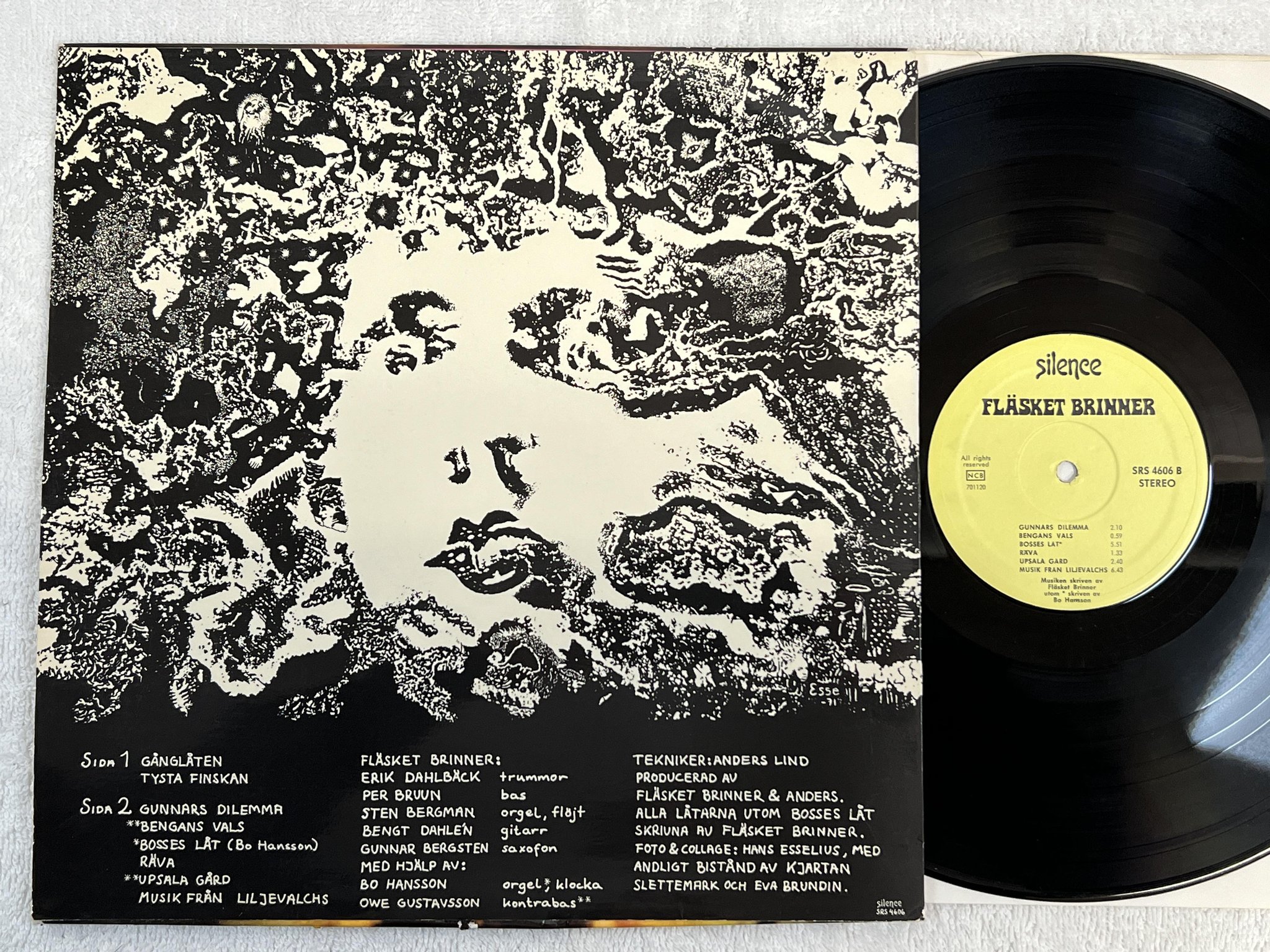 Omslagsbild för skivan FLÄSKET BRINNER s/t LP -70 Swe SILENCE SRS 4606 *** funky prog ***