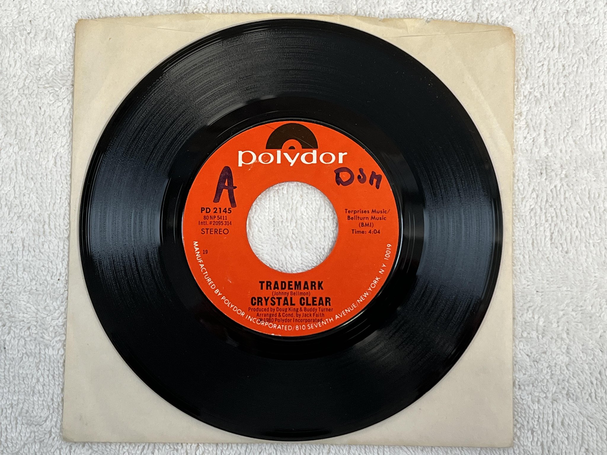Omslagsbild för skivan CRYSTAL CLEAR oomph in my life 7"single -80 US PD 2145 *** ultra rare soul 45 **