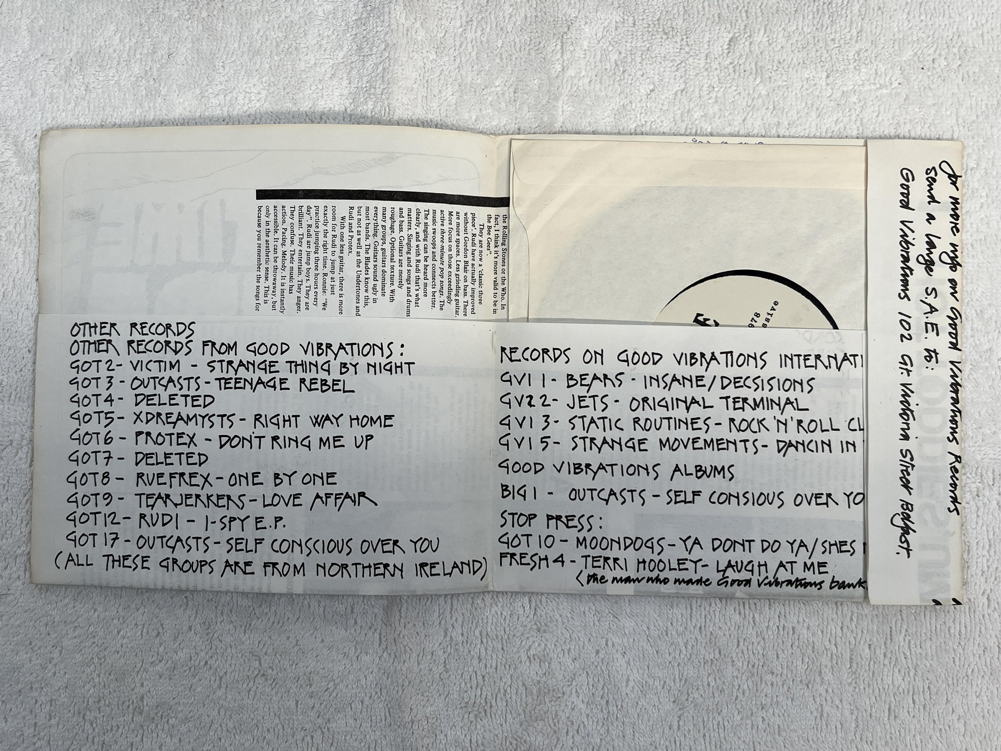 Omslagsbild för skivan RUDI Big Time 7" -78/79 UK GOOD VIBRATIONS GOT 1 *** RARE NEW WAVE ***