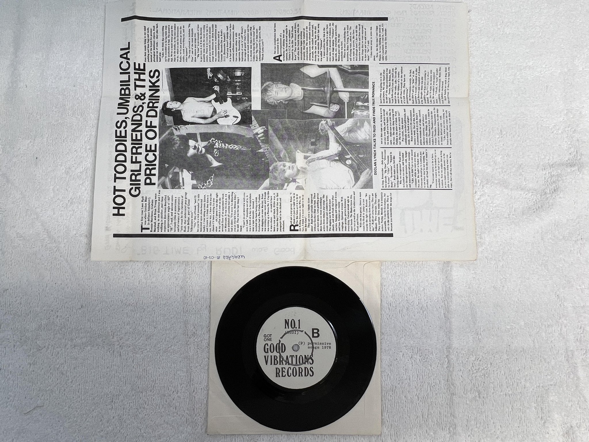 Omslagsbild för skivan RUDI Big Time 7" -78/79 UK GOOD VIBRATIONS GOT 1 *** RARE NEW WAVE ***