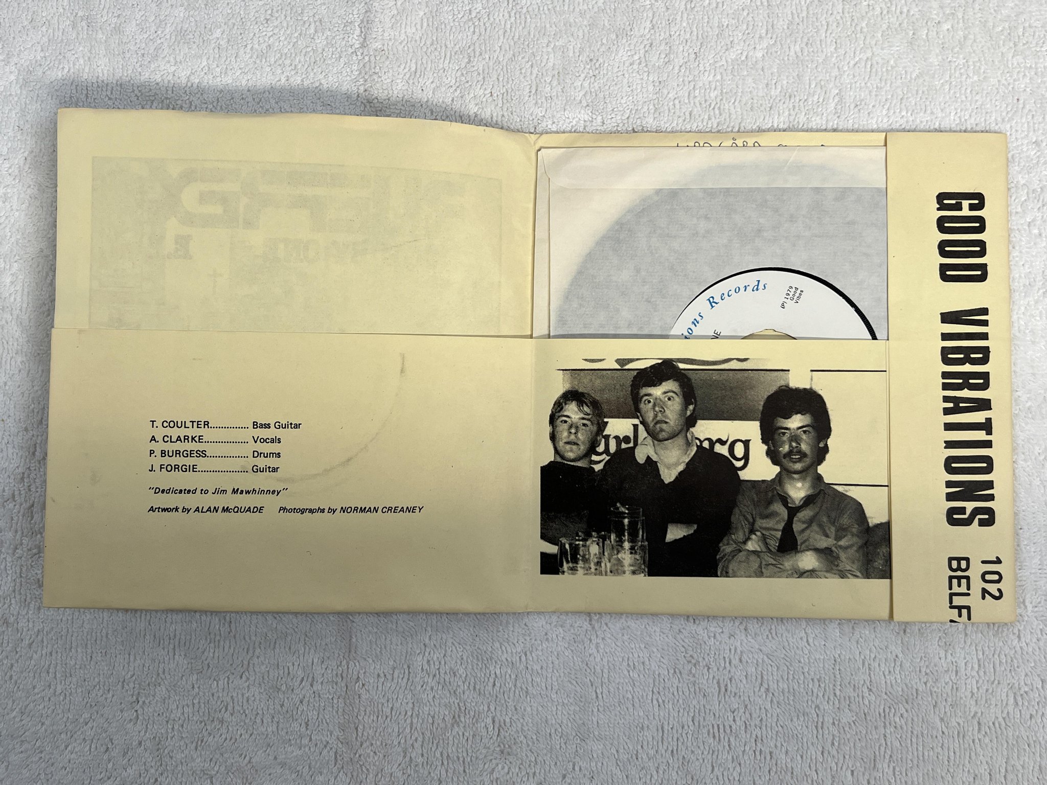 Omslagsbild för skivan RUEFREX one by one 7"ep -79 UK good vibrations got 8 *** RARE PUNK ***