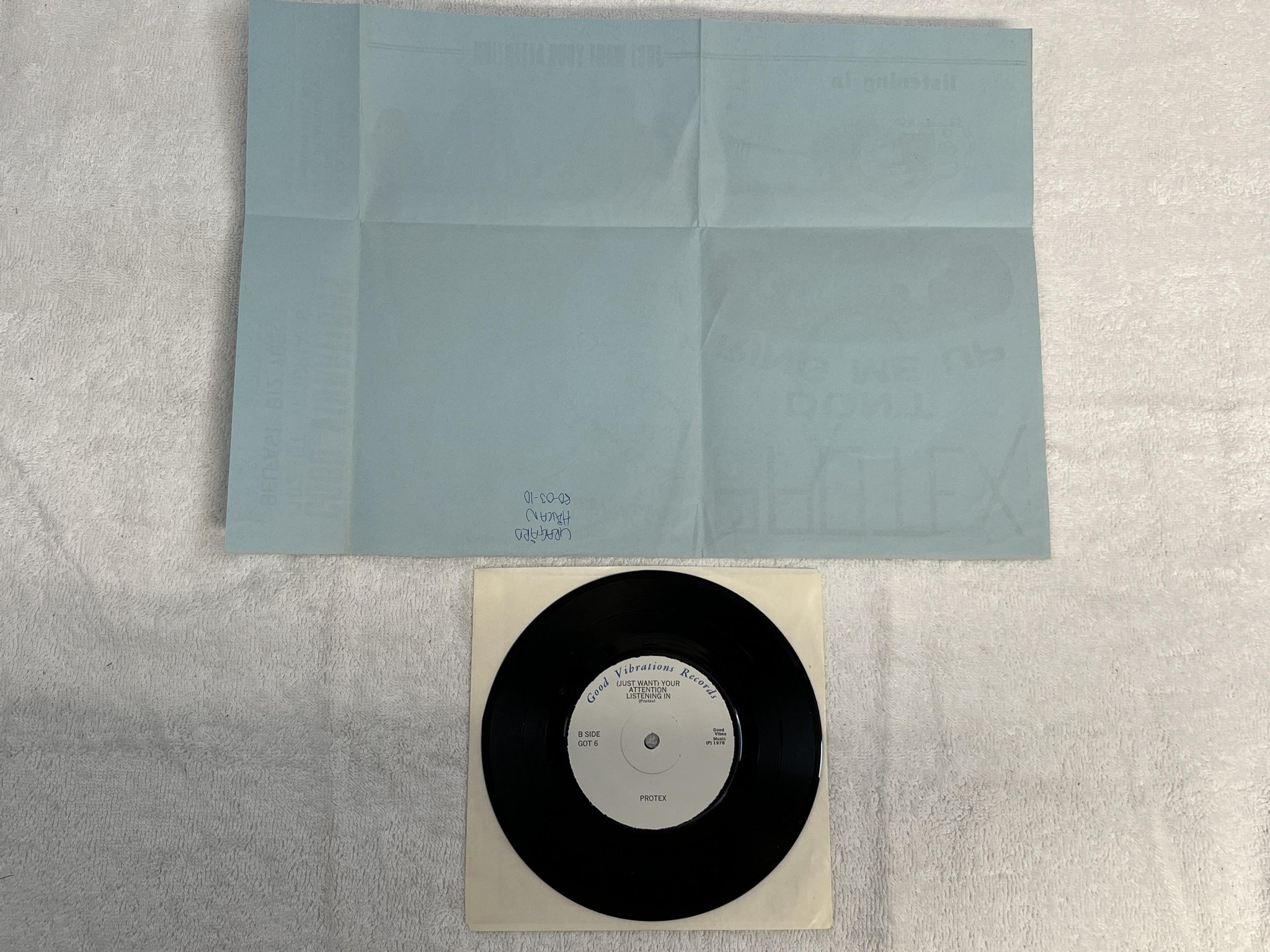 Omslagsbild för skivan PROTEX Don't Ring Me Up 7" -78 UK good vibrations GOT 6 *** RARE PUNK ***