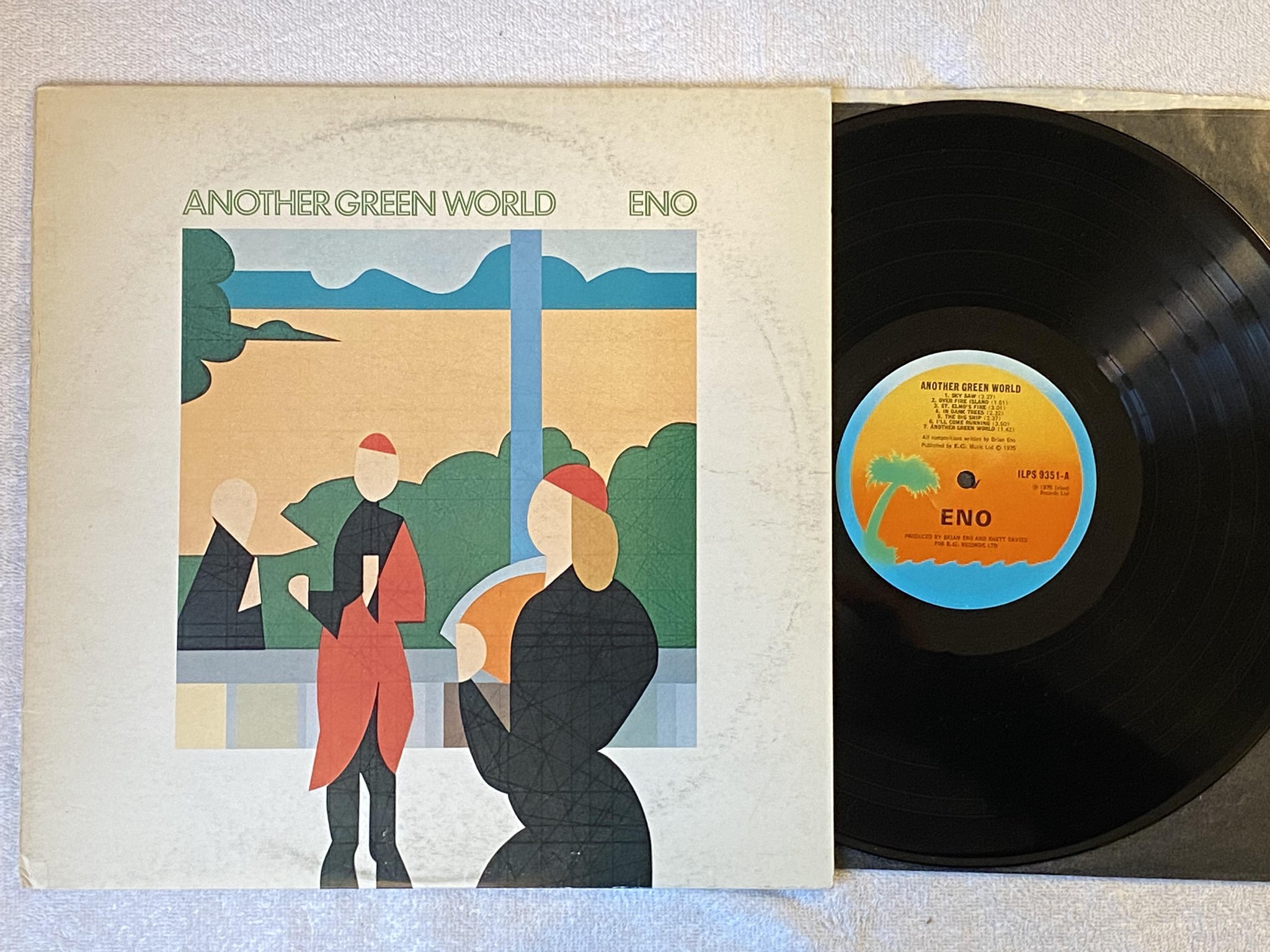 Omslagsbild för skivan BRIAN ENO another green world LP -75 UK ISLAND ILPS 9351 *** RARE ***