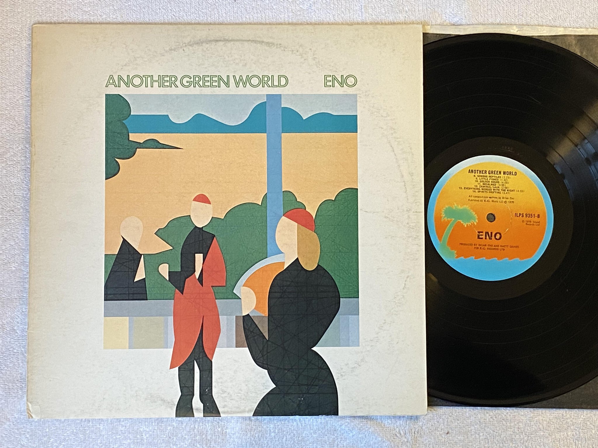 Omslagsbild för skivan BRIAN ENO another green world LP -75 UK ISLAND ILPS 9351 *** RARE ***