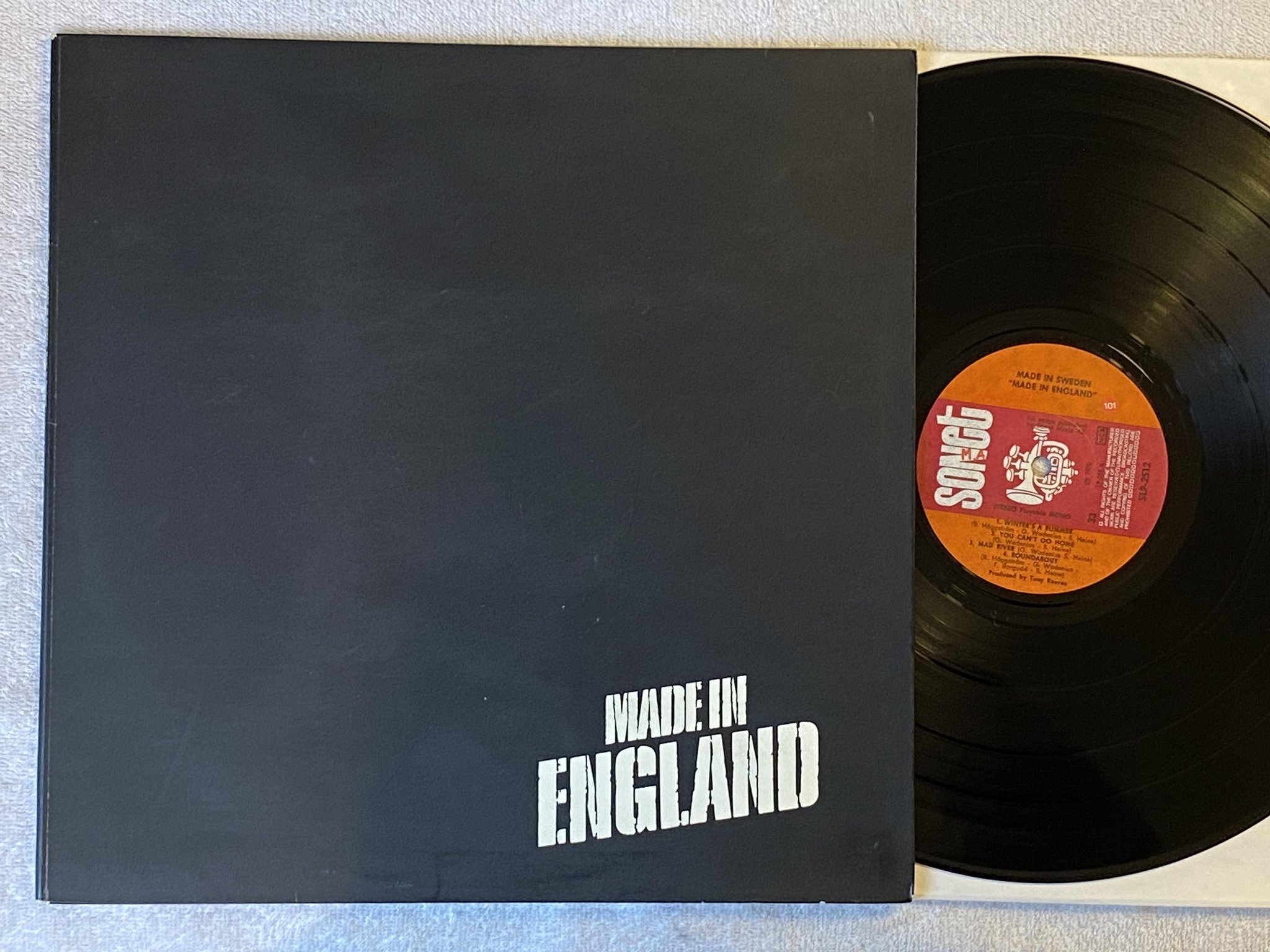Omslagsbild för skivan MADE IN SWEDEN made in England LP -70 Swe SONET SLP-2512 *** JAZZ-ROCK ***