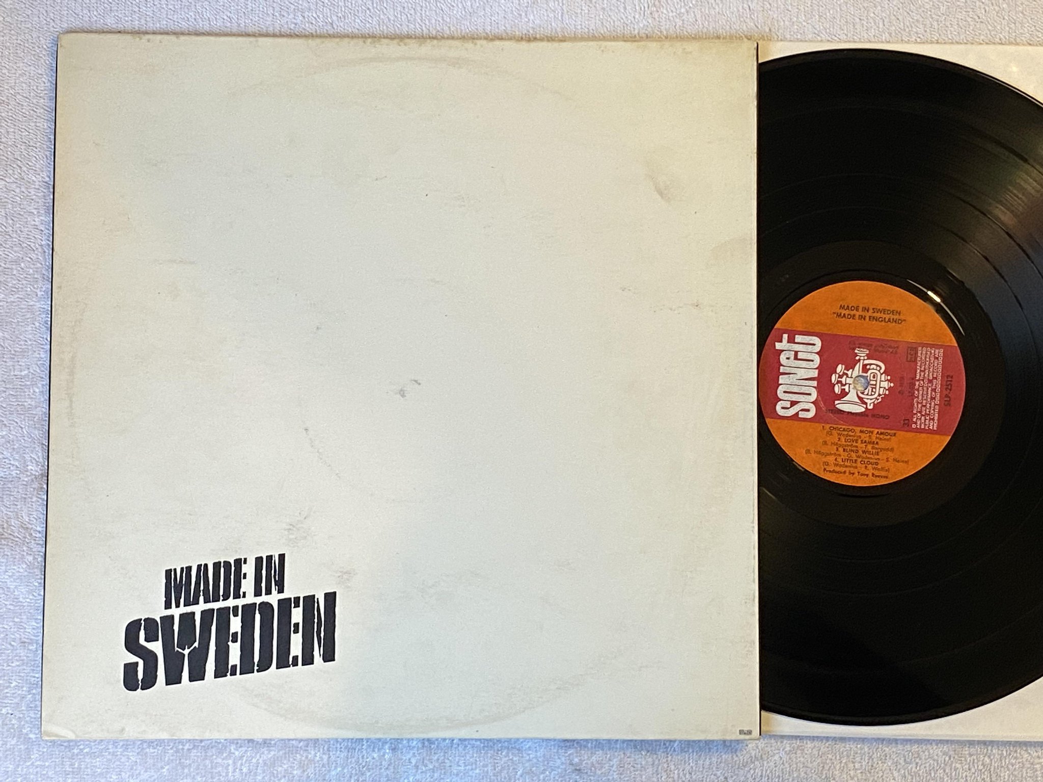 Omslagsbild för skivan MADE IN SWEDEN made in England LP -70 Swe SONET SLP-2512 *** JAZZ-ROCK ***