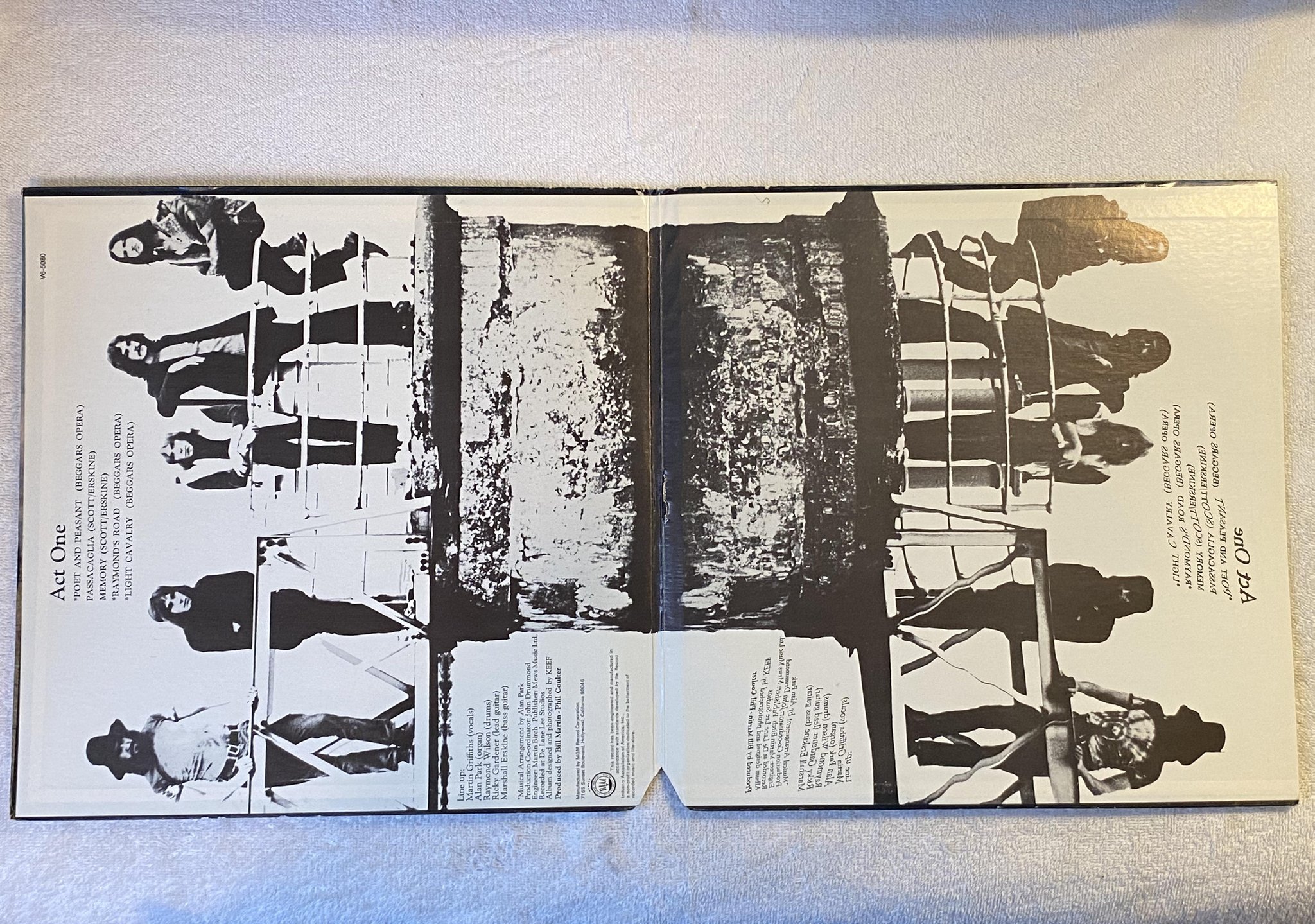 Omslagsbild för skivan BEGGAR'S OPERA act one LP -70 US VERVE V6 5080 *** PROG ROCK ***