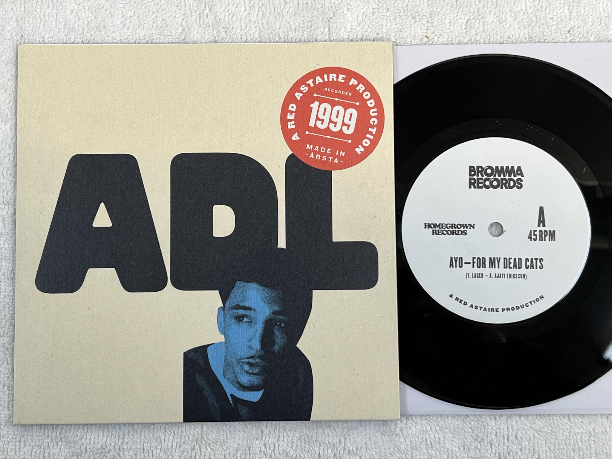 Omslagsbild för skivan AYO / ADL for my dead cats / youth of today split-7" 2020 BROMMA RECORDS