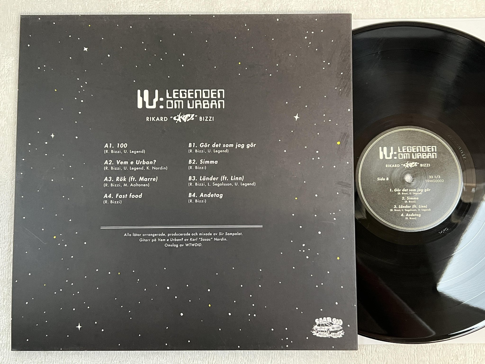 Omslagsbild för skivan RIKARD SKIZZ BIZZI IV: Legenden Om Urban LP 2015 S9MG002 #65/300