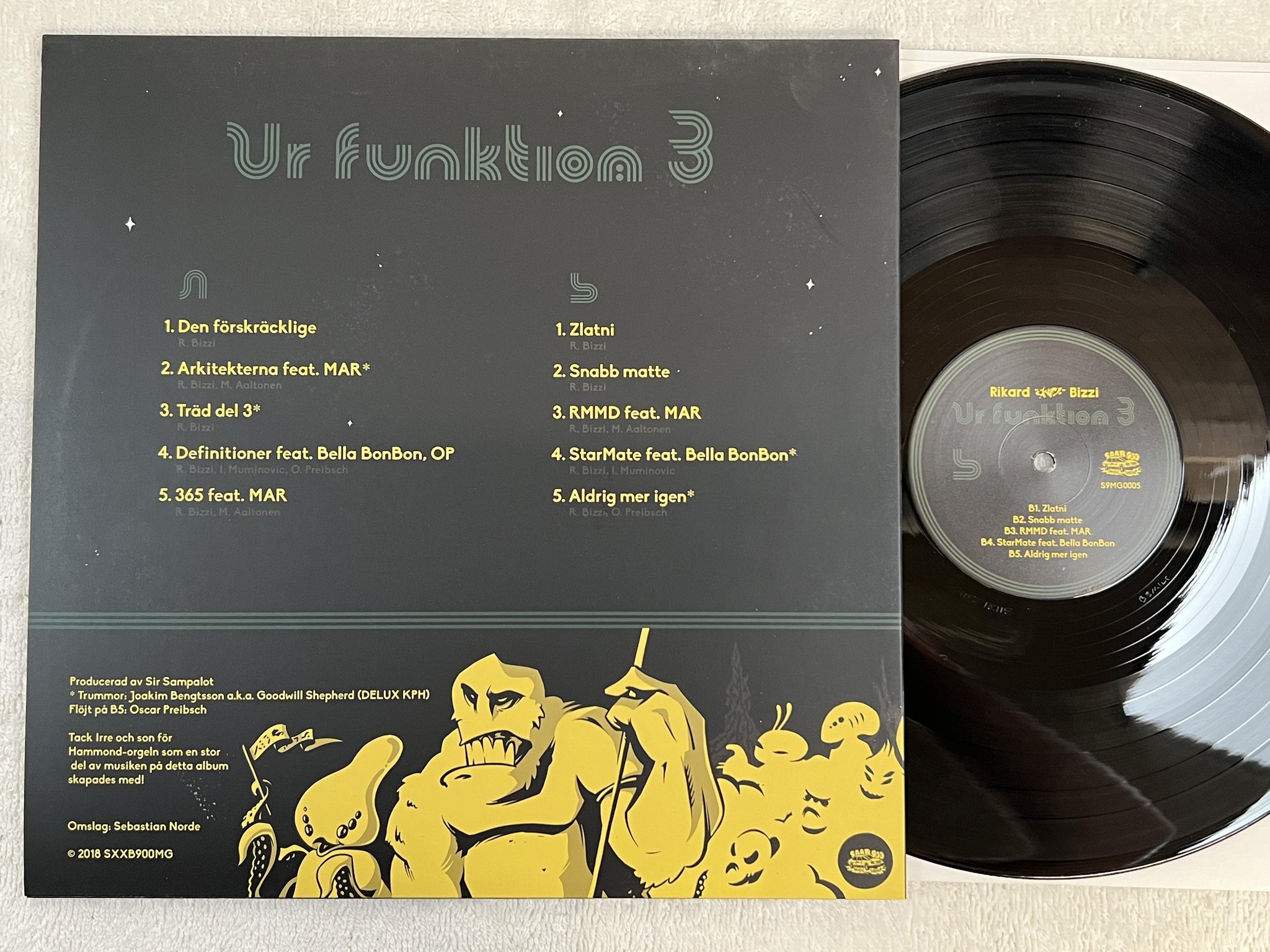 Omslagsbild för skivan RIKARD SKIZZ BIZZI Ur Funktion 3 LP 2019 S9MG0005