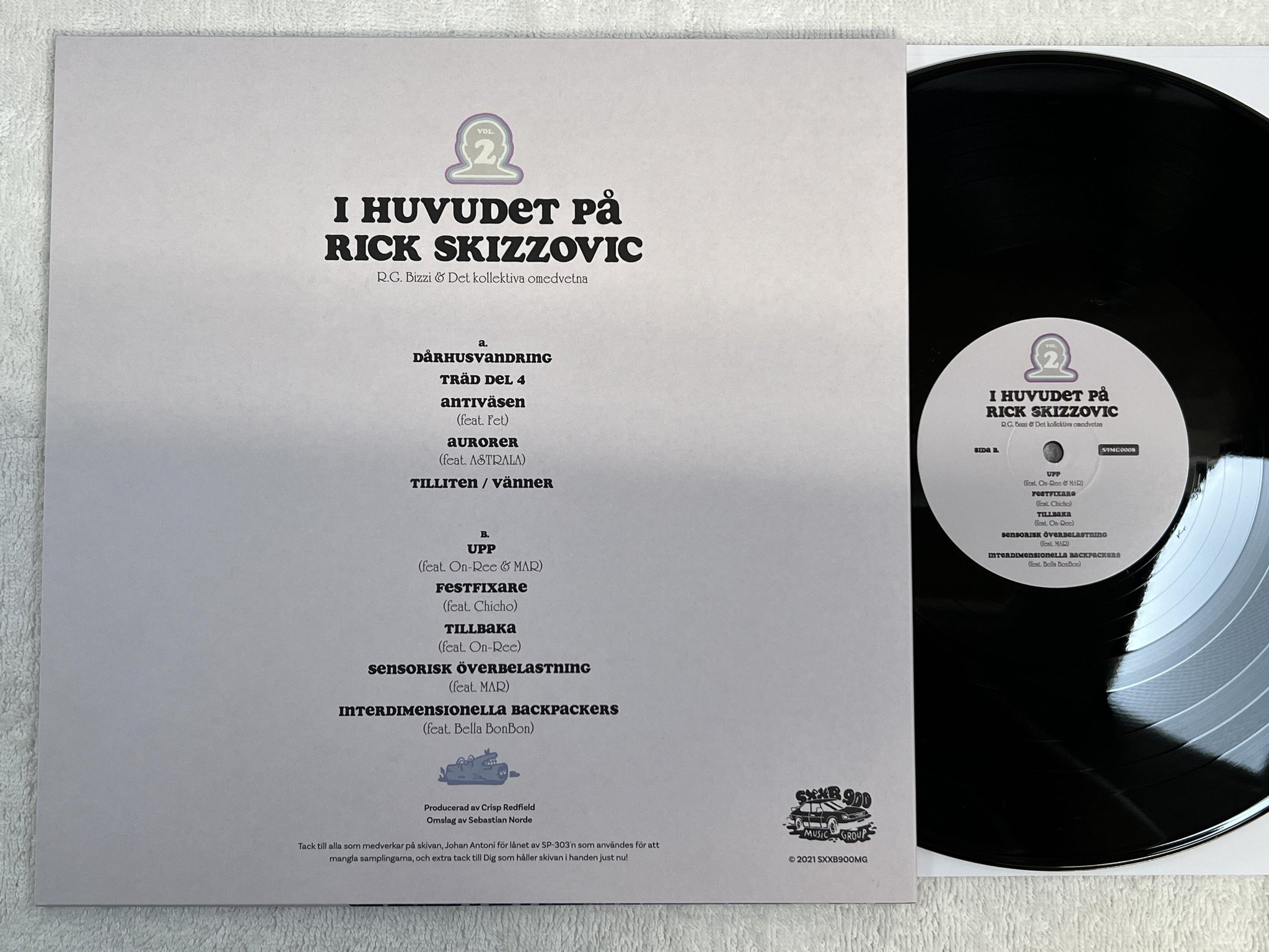 Omslagsbild för skivan R.B. SKIZZ I Huvudet På Rick Skizzovic Vol. 2 LP 2022 Swe S9MG0008