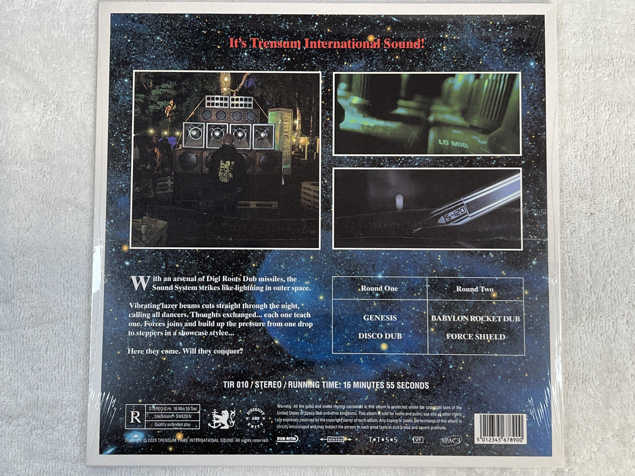 Omslagsbild för skivan TRENSUM TRIBE soundsystemmusic vol 1 12" 2021 Swe TIR 010 reggae