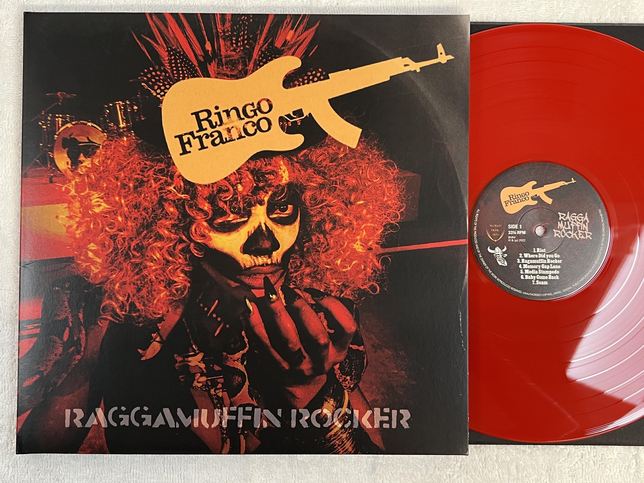 Omslagsbild för skivan RINGO FRANCO raggamuffin rocker LP 2023 Swe BLACK VIKING BVR4