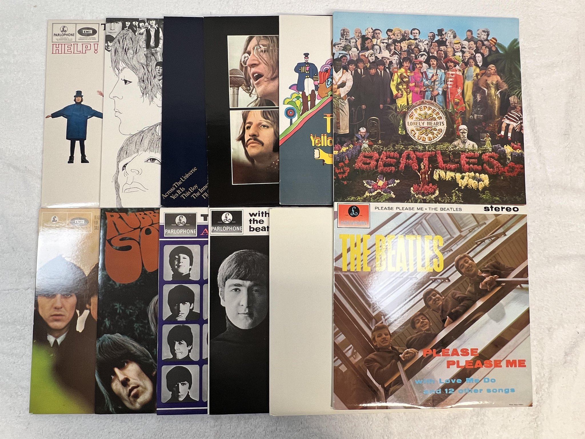 Omslagsbild för skivan THE BEATLES Collection LP box set See -78 PARLOPHONE BC 13 0C 162-53163/53176
