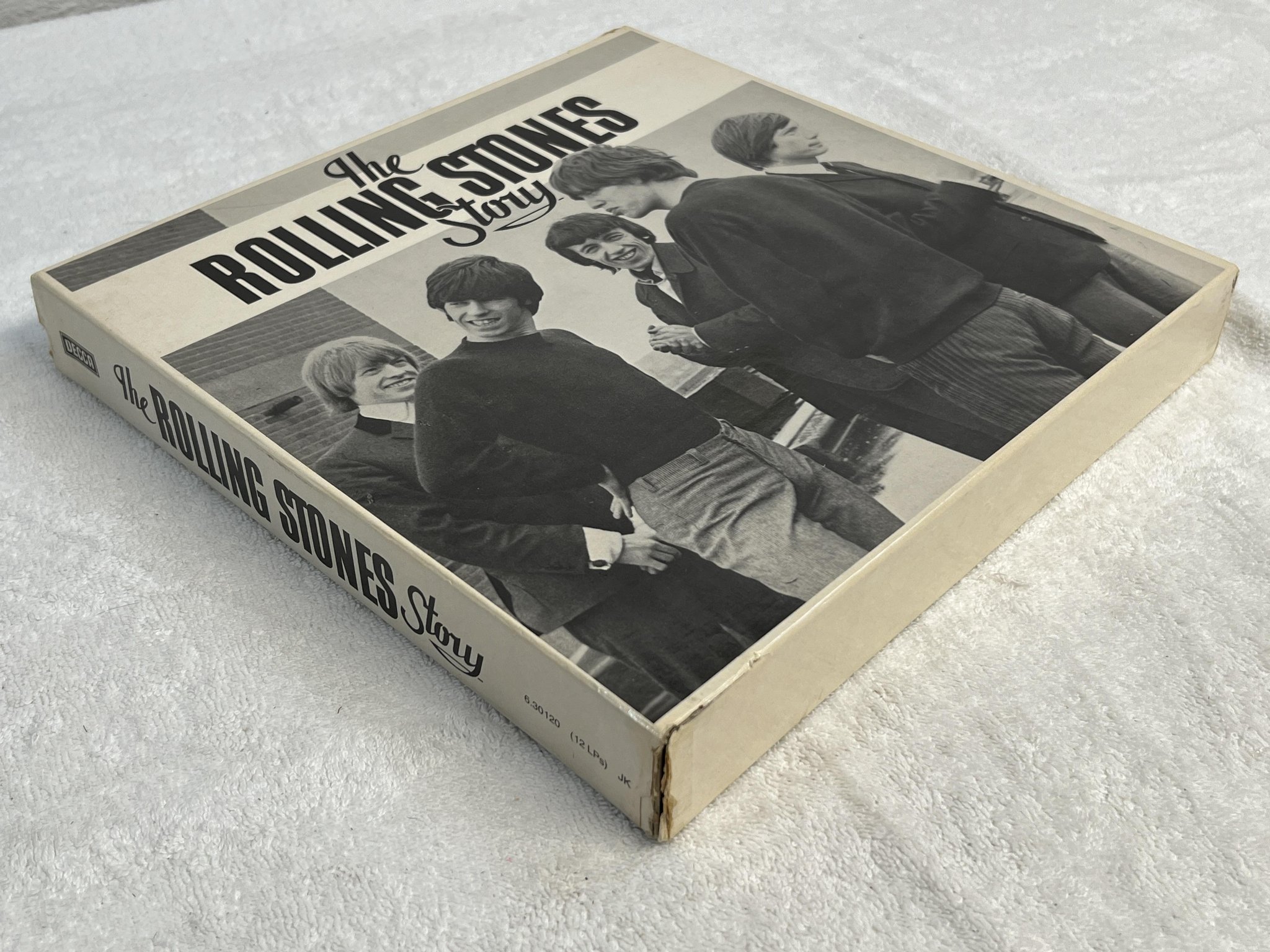 Omslagsbild för skivan THE ROLLING STONES story LP box set -80 Ger DECCA 6.30120 JK