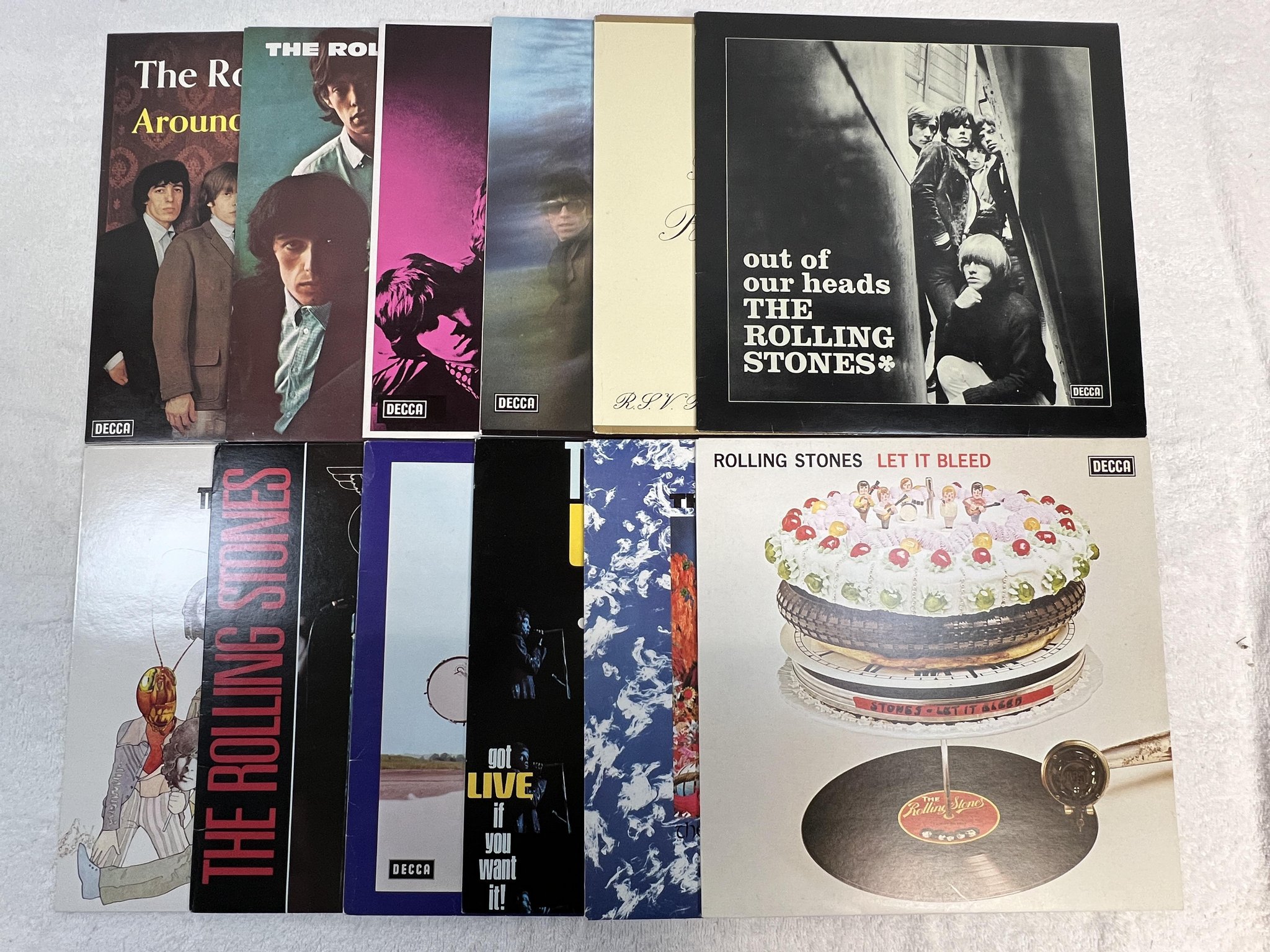 Omslagsbild för skivan THE ROLLING STONES story LP box set -80 Ger DECCA 6.30120 JK