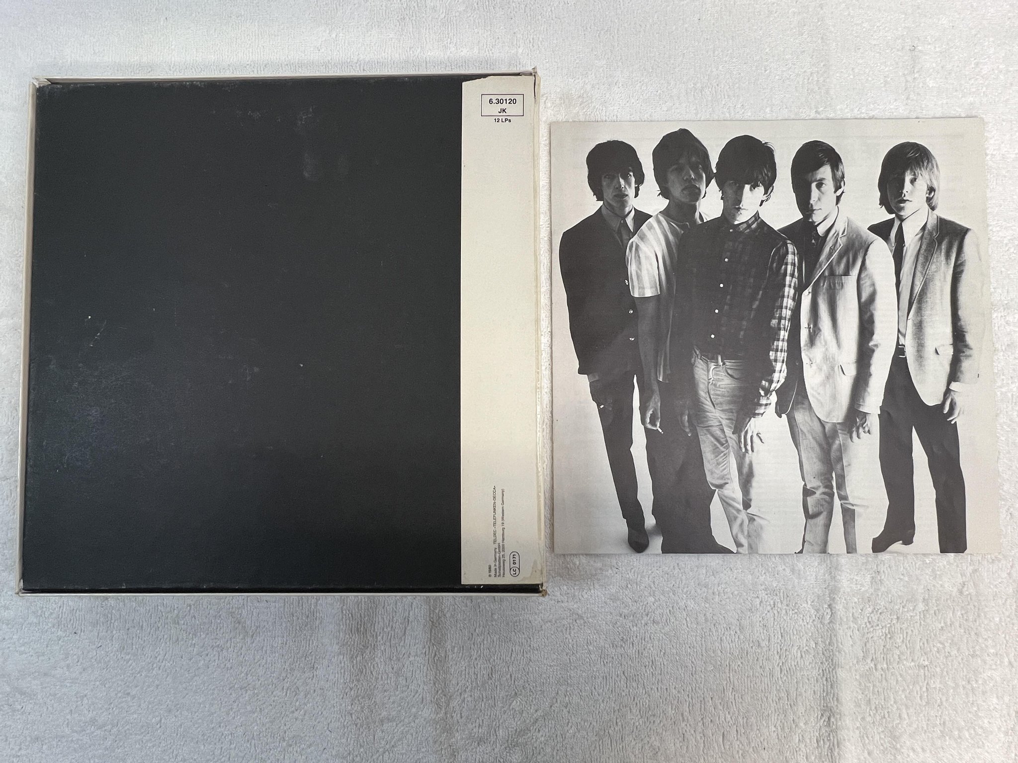 Omslagsbild för skivan THE ROLLING STONES story LP box set -80 Ger DECCA 6.30120 JK