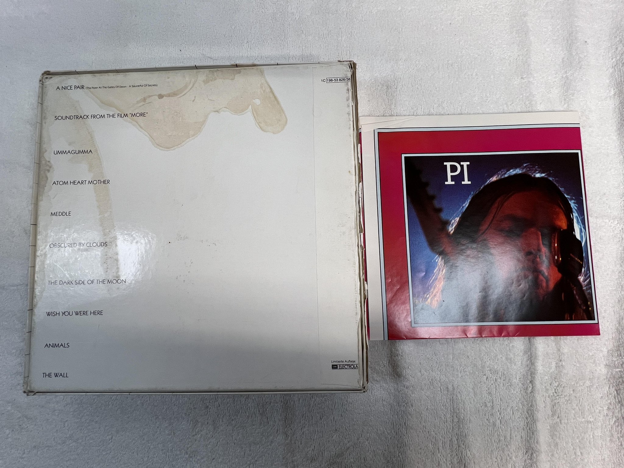 Omslagsbild för skivan THE PINK FLOYD collection LP box set -80 Eu EMI Electrola 1C198-53826/38