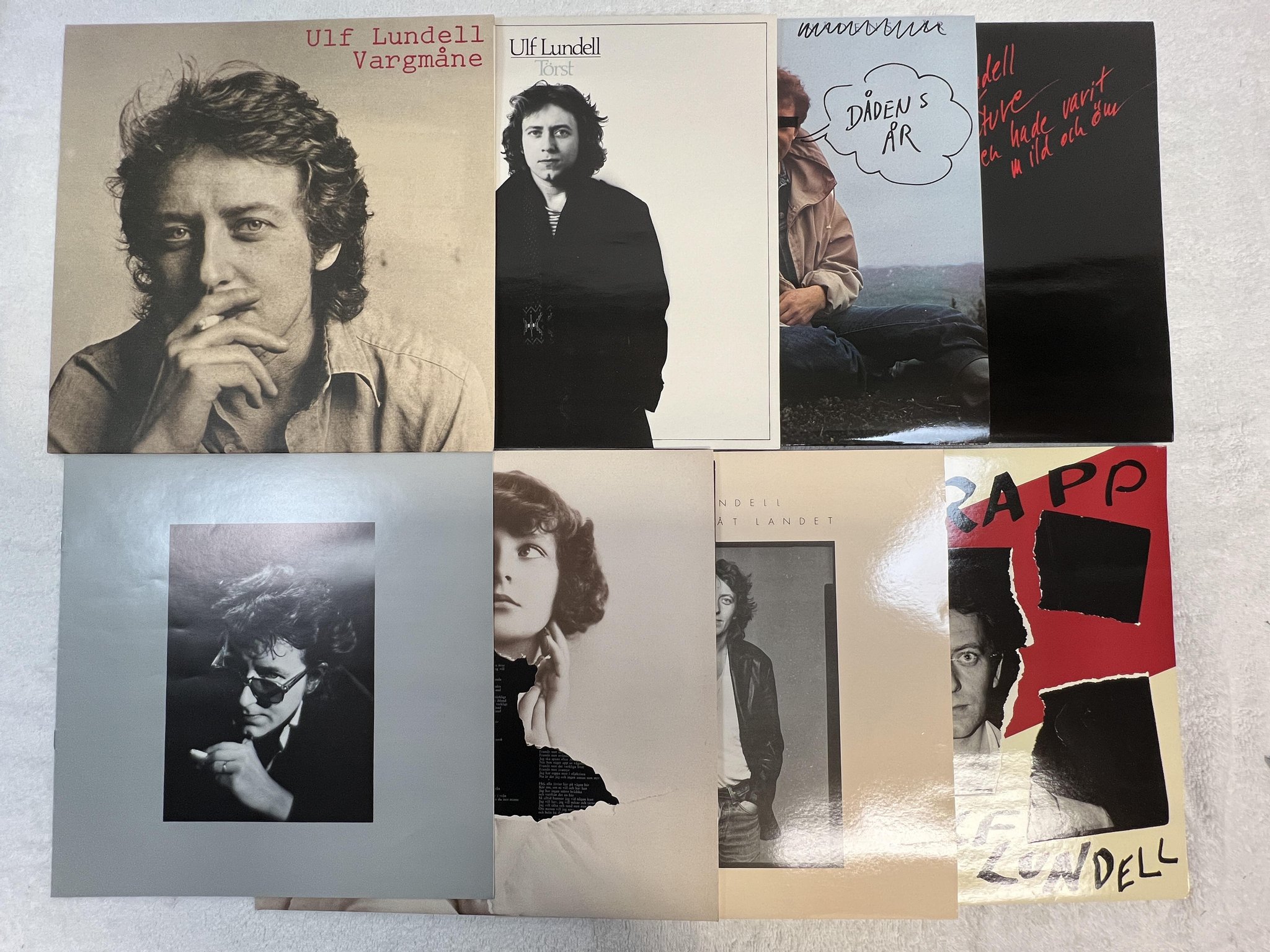 Omslagsbild för skivan ULF LUNDELL Innan Jag Anfölls Av Indianerna 1975-1981 LP box set -81 EMI U.L.1