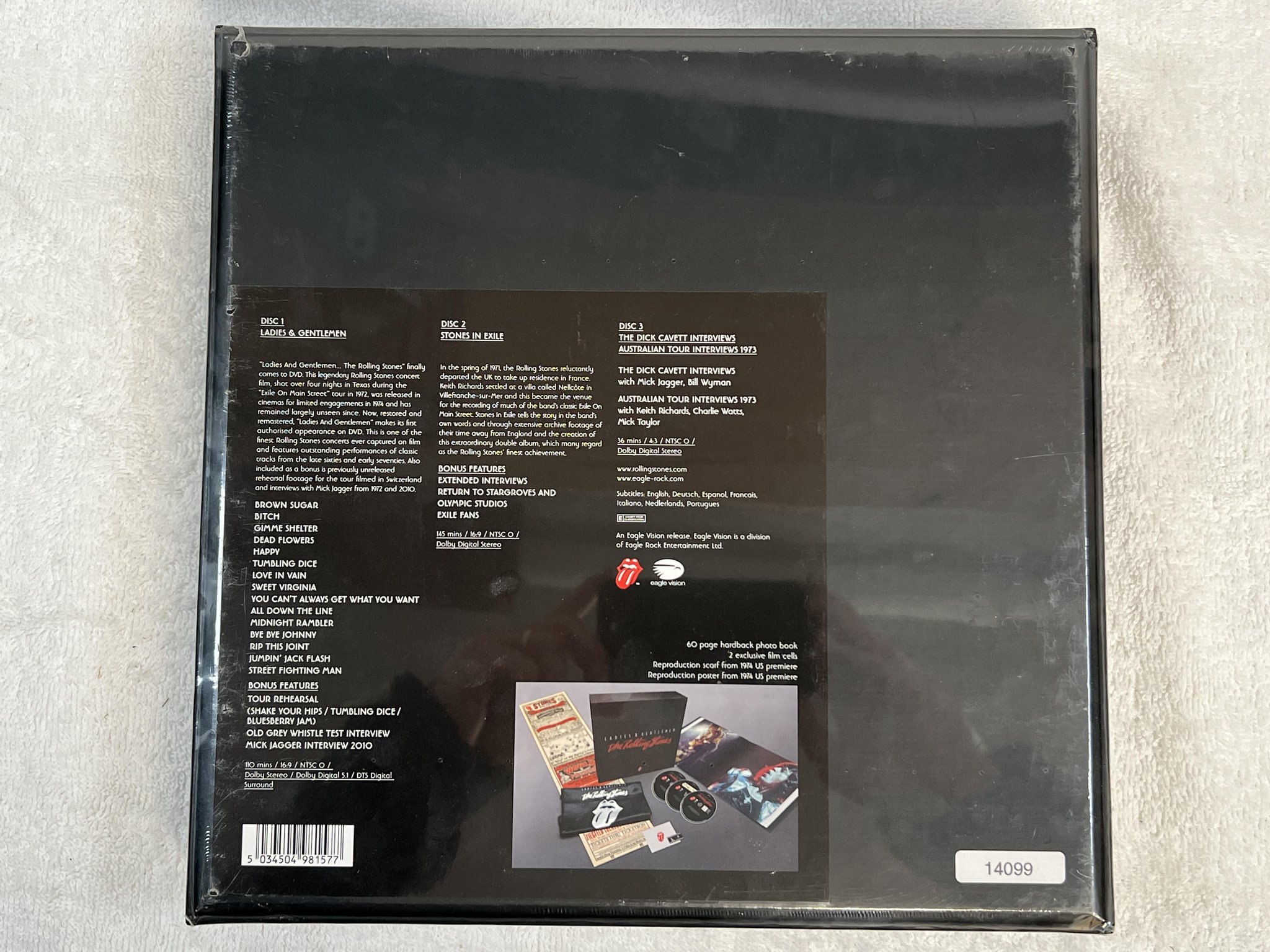 Omslagsbild för skivan ROLLING STONES Ladies & Gentlemen 3xDVD box set 2010 eagle vision