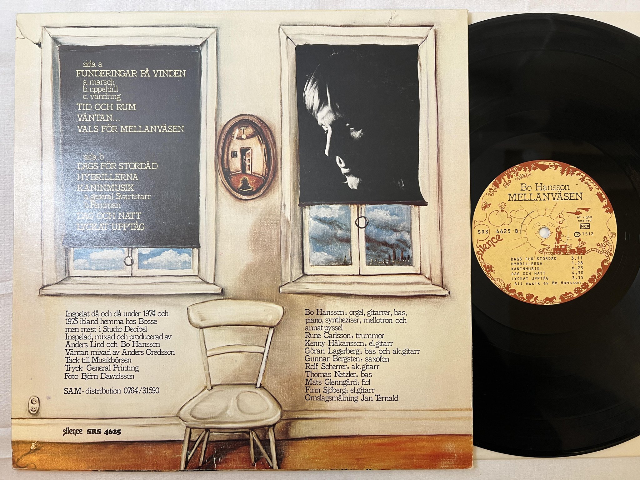 Omslagsbild för skivan BO HANSSON mellanväsen LP -75 SILENCE SRS 4625
