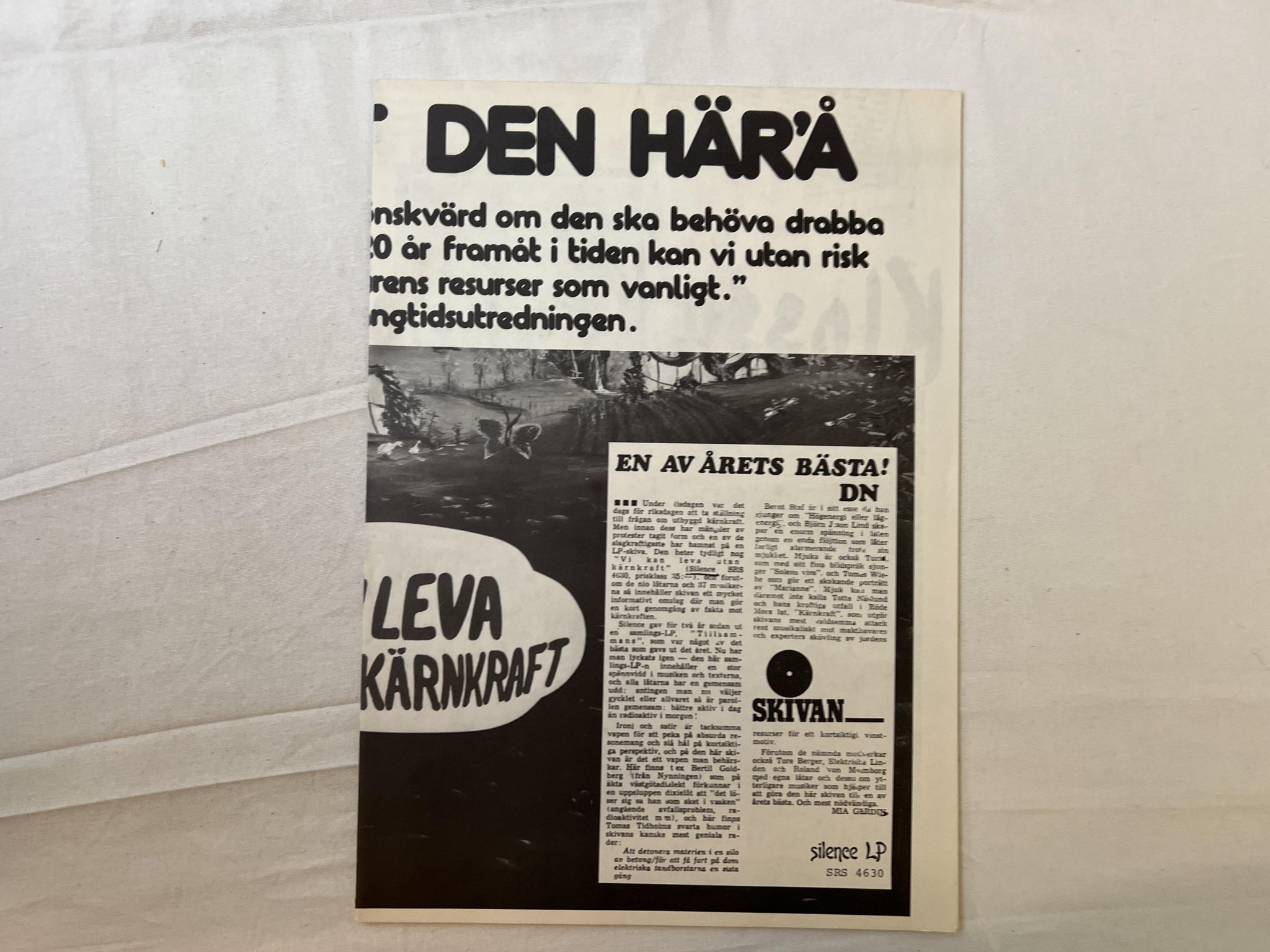 Omslagsbild för skivan BO HANSSON mellanväsen LP -75 SILENCE SRS 4625