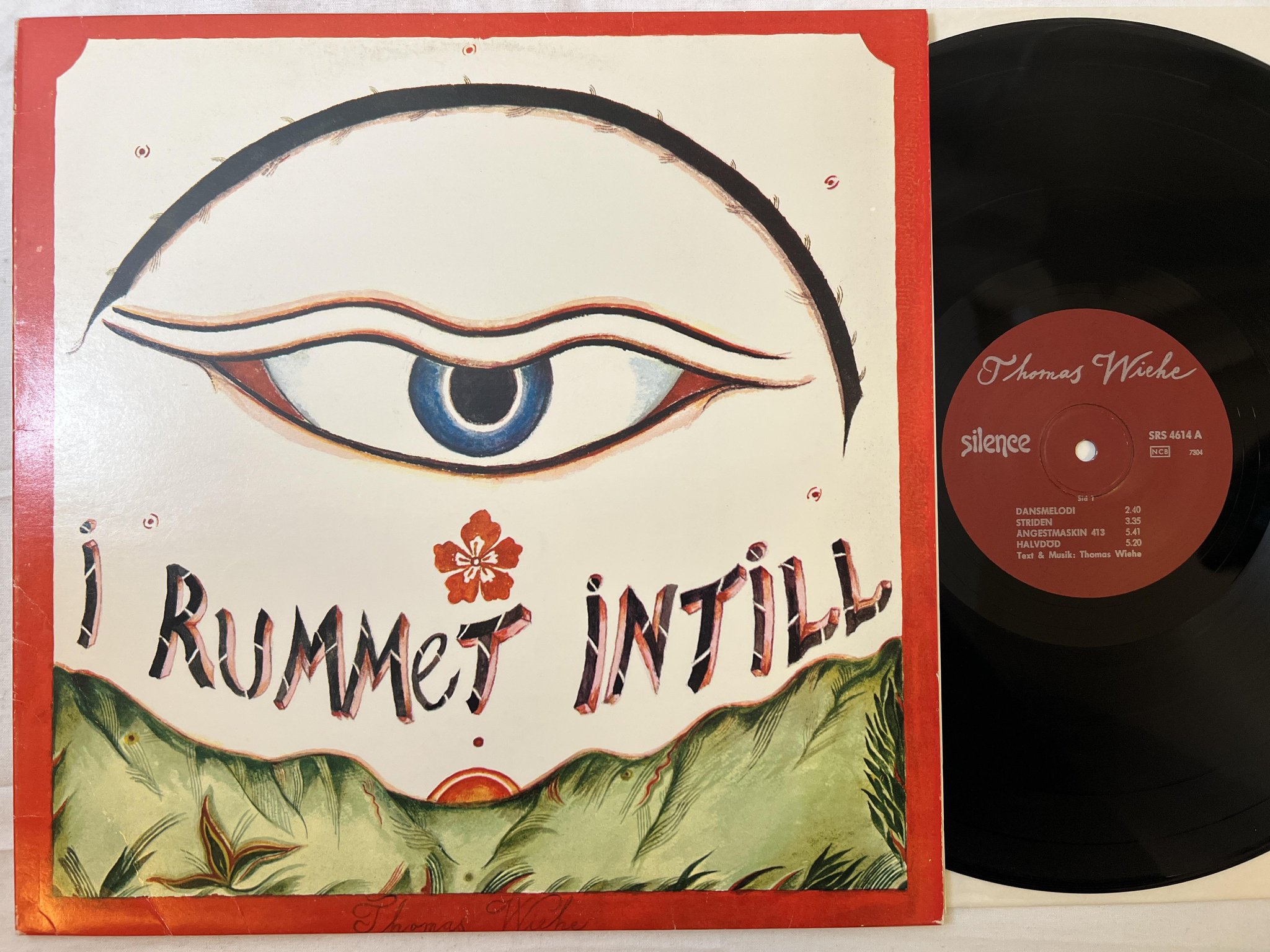 Omslagsbild för skivan THOMAS WIEHE i rummet intill LP Swe SILENCE SRS 4614