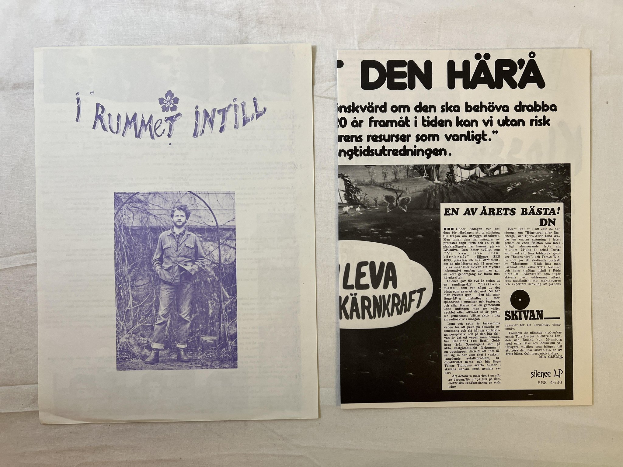 Omslagsbild för skivan THOMAS WIEHE i rummet intill LP Swe SILENCE SRS 4614