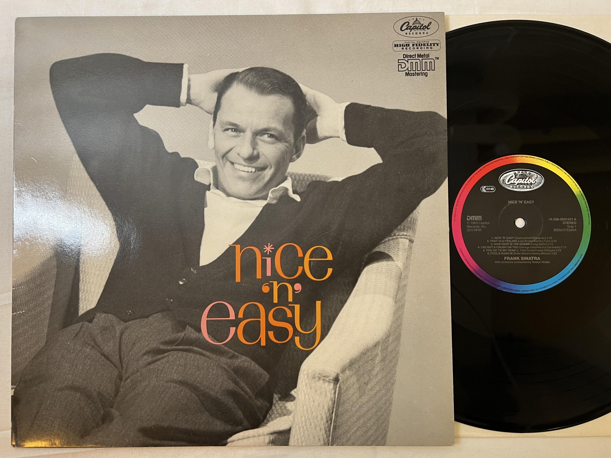 Omslagsbild för skivan FRANK SINATRA nice 'n' easy LP re Hol CAPITOL 1A 038-2601421