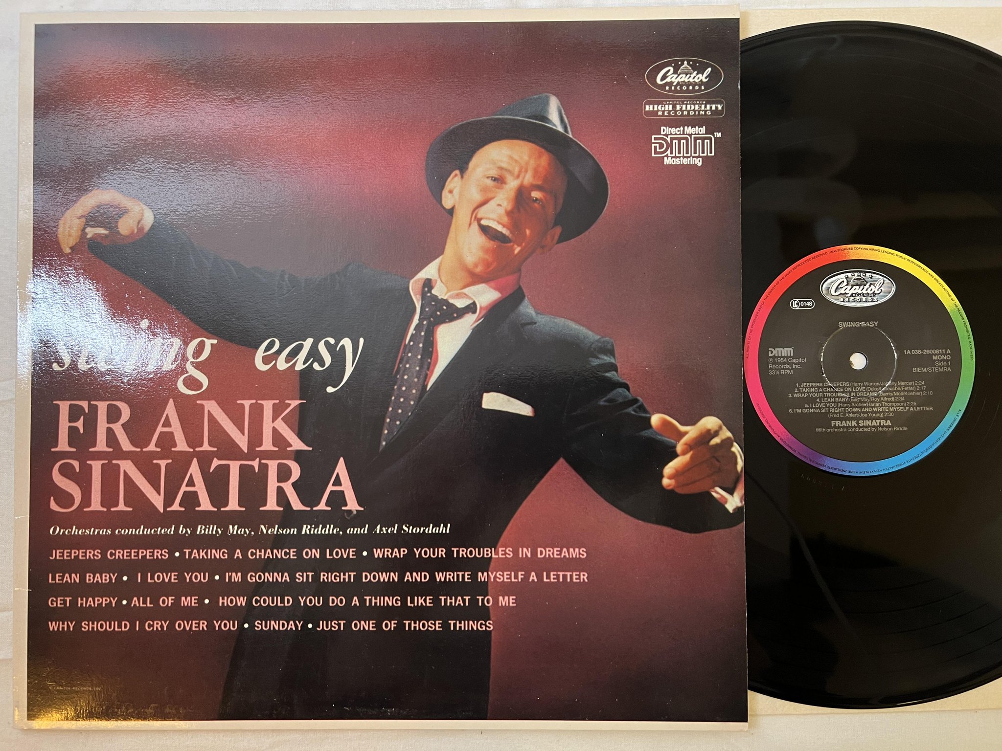 Omslagsbild för skivan FRANK SINATRA swing easy LP re Hol CAPITOL 1A 038-2600811