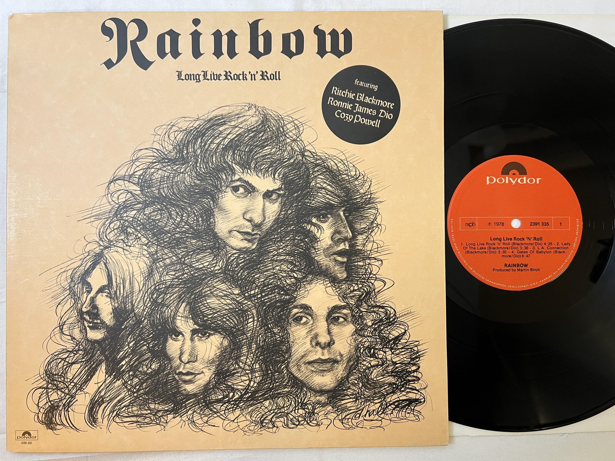 Omslagsbild för skivan RAINBOW long live rock n roll LP -78 ncb POLYDOR 2391335