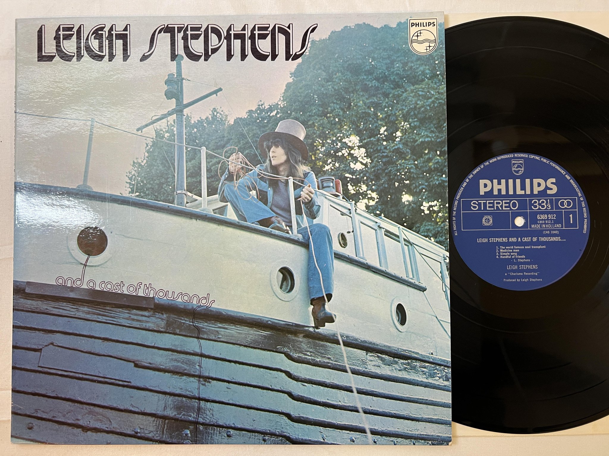 Omslagsbild för skivan LEIGH STEPHENS And A Cast Of Thousands LP -71 Hol PHILIPS 6369 912