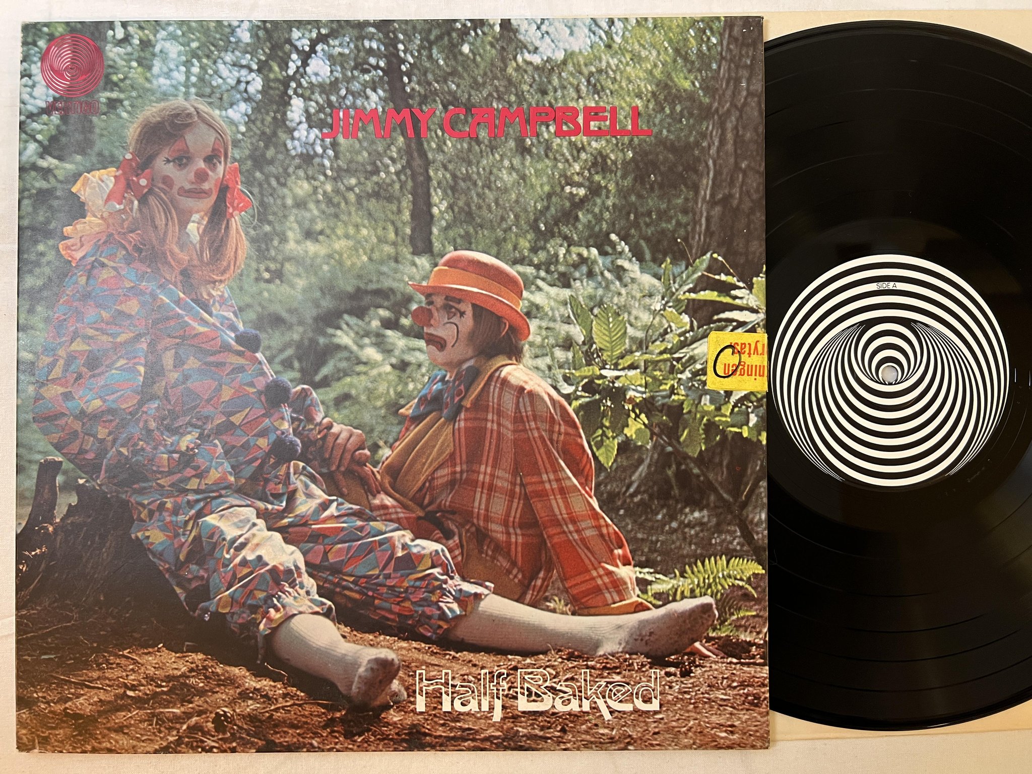 Omslagsbild för skivan JIMMY CAMPBELL half baked LP -70 UK VERTIGO 6360 010 *** R A R E ***