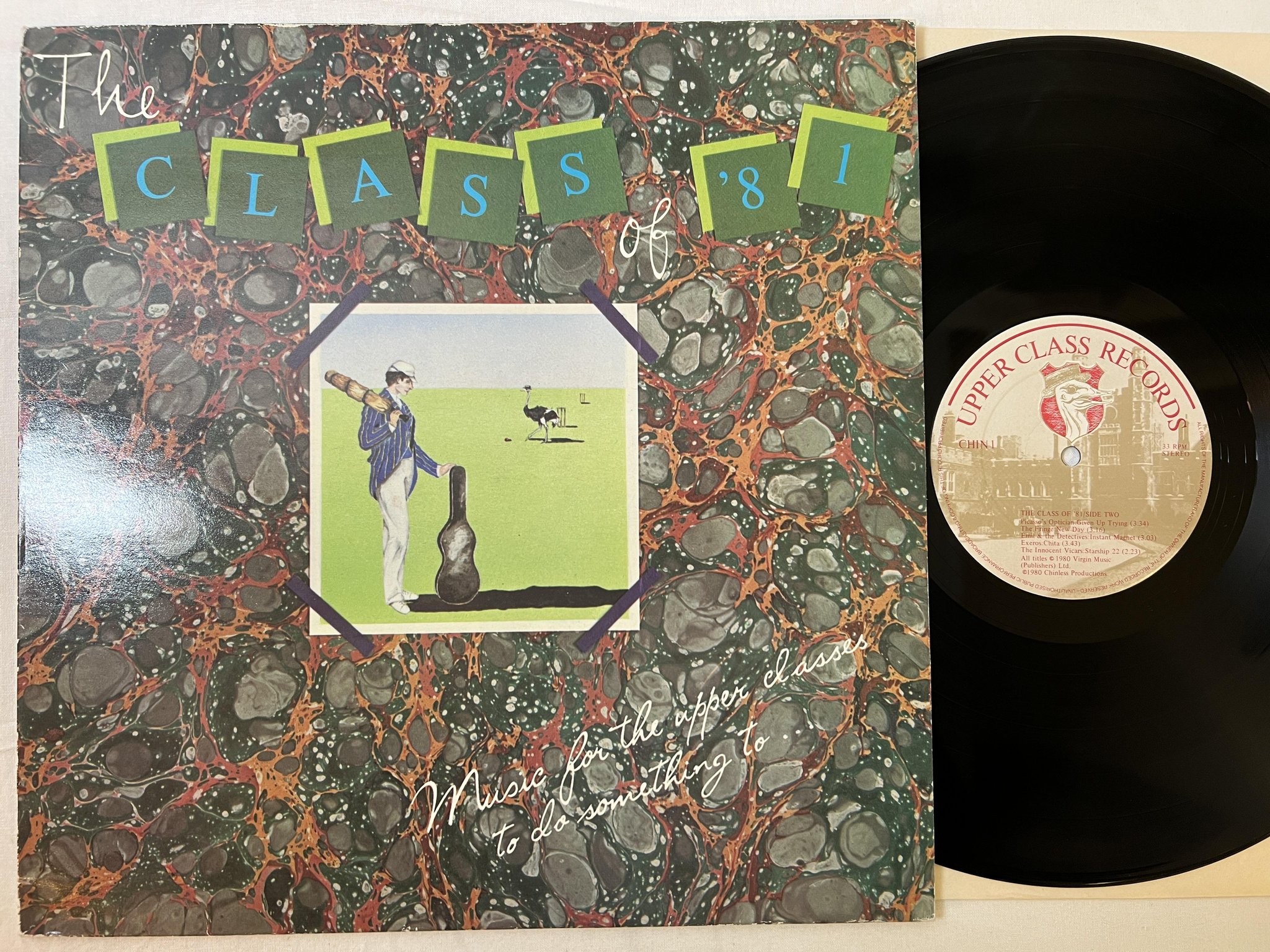 Omslagsbild för skivan V/A The Class Of '81 LP -80 UK UPPER CLASS CHIN-1 *** Punk Rock ***