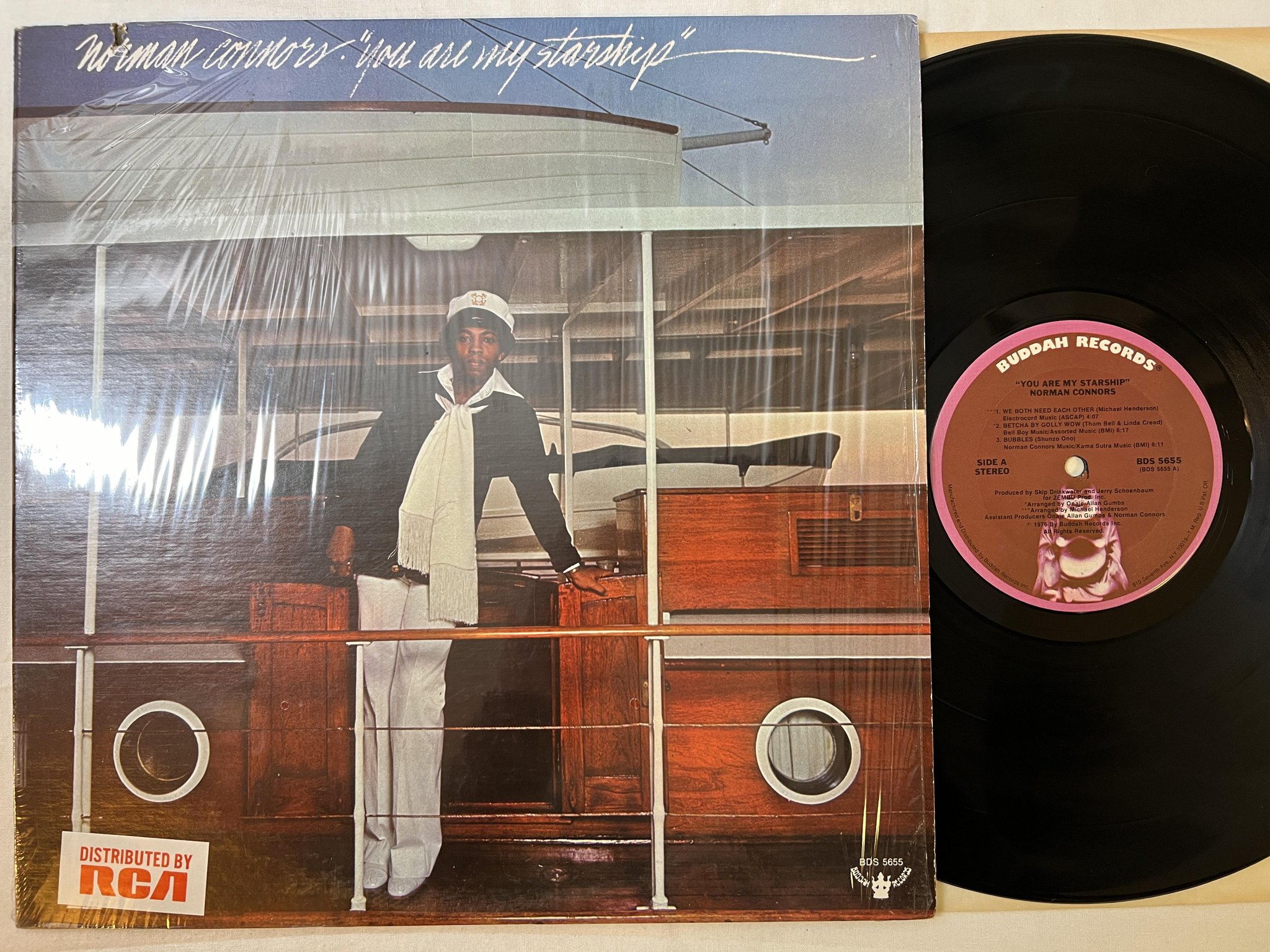 Omslagsbild för skivan NORMAN CONNORS you are my starship LP -76 US BUDDAH BDS 5655