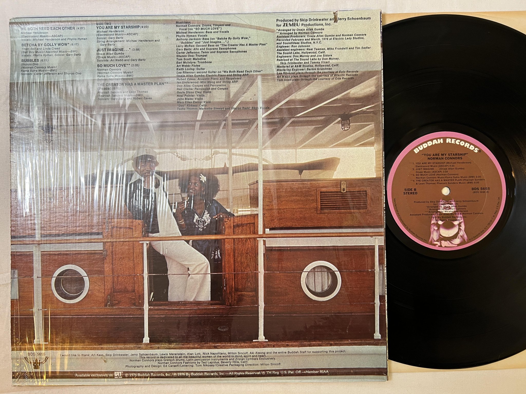 Omslagsbild för skivan NORMAN CONNORS you are my starship LP -76 US BUDDAH BDS 5655