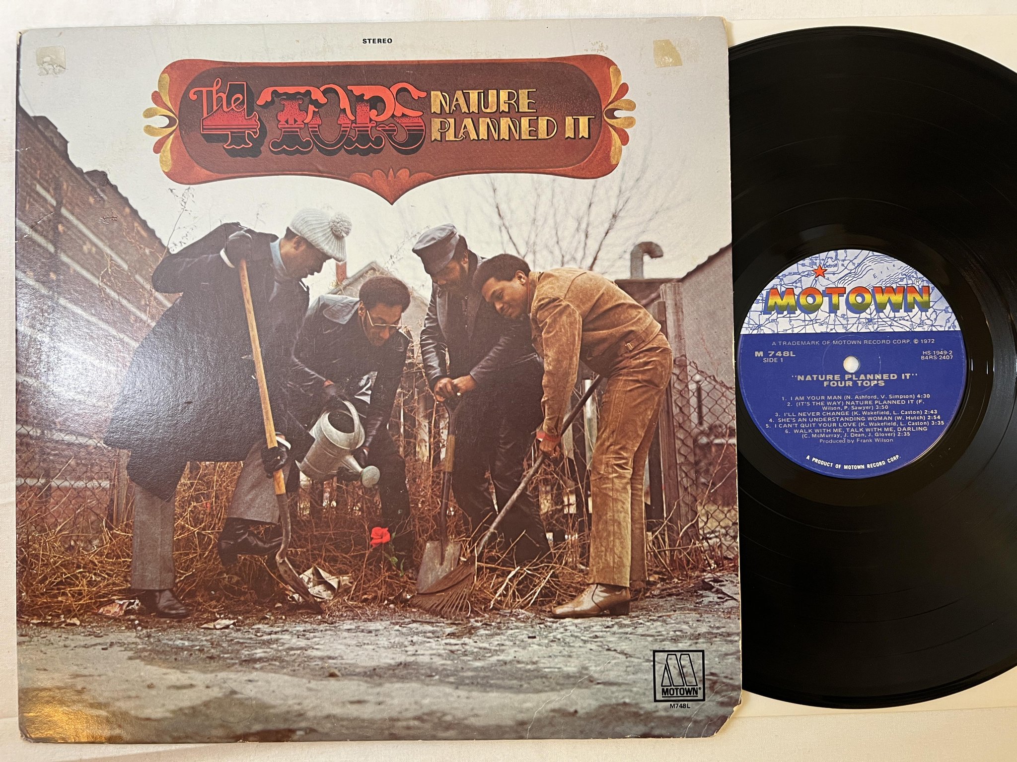 Omslagsbild för skivan THE FOUR TOPS nature planned it LP -72 US MOTOWN M 748L