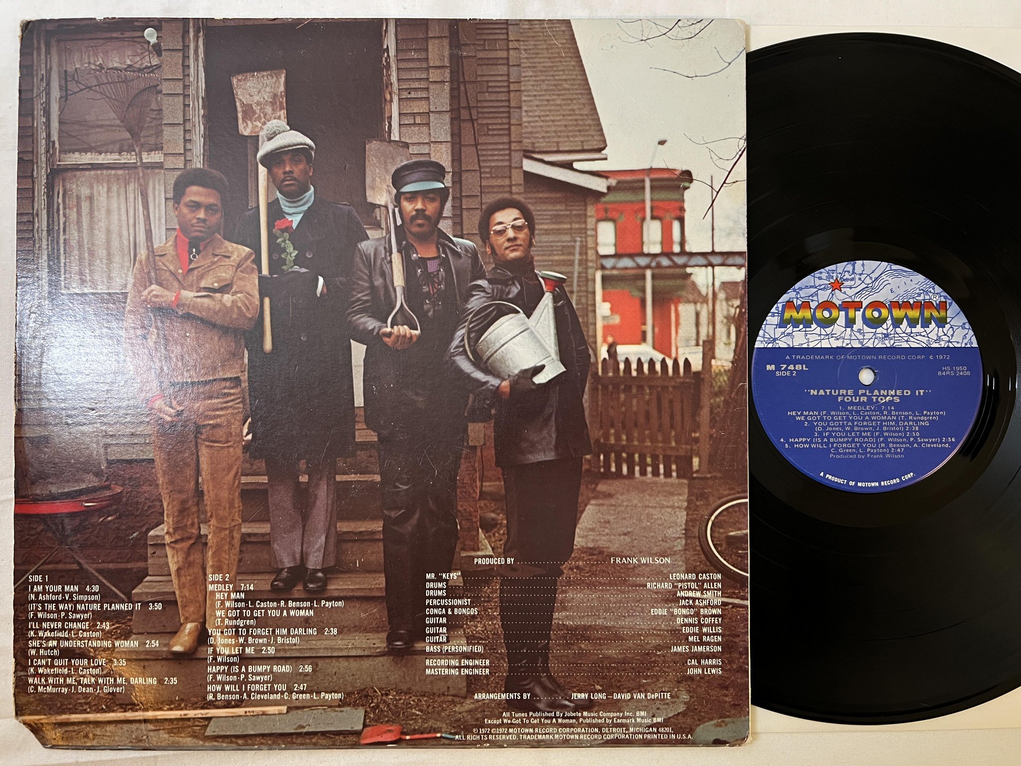 Omslagsbild för skivan THE FOUR TOPS nature planned it LP -72 US MOTOWN M 748L