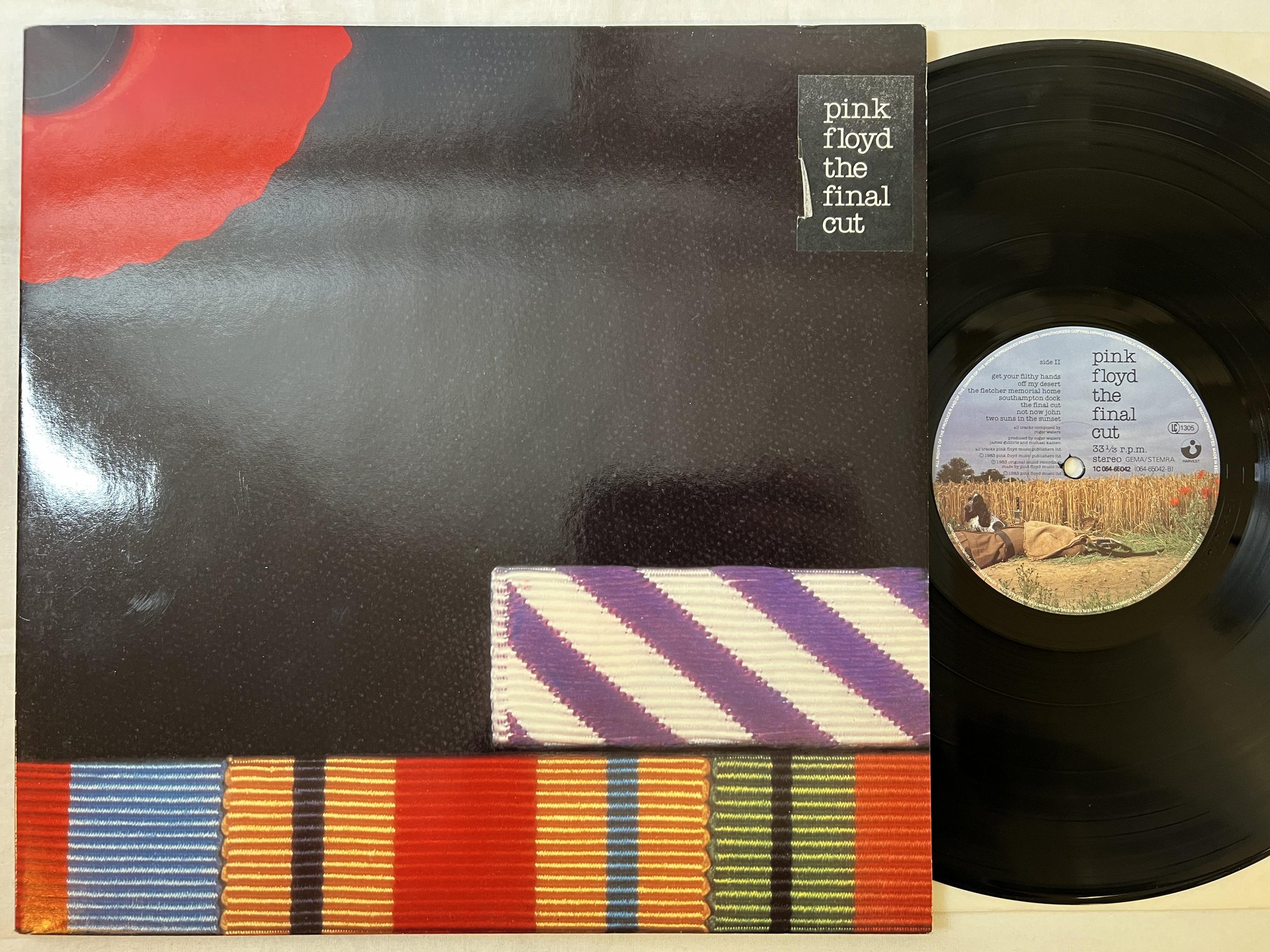 Omslagsbild för skivan PINK FLOYD the final cut LP -83 Hol HARVEST 1C 064-65042
