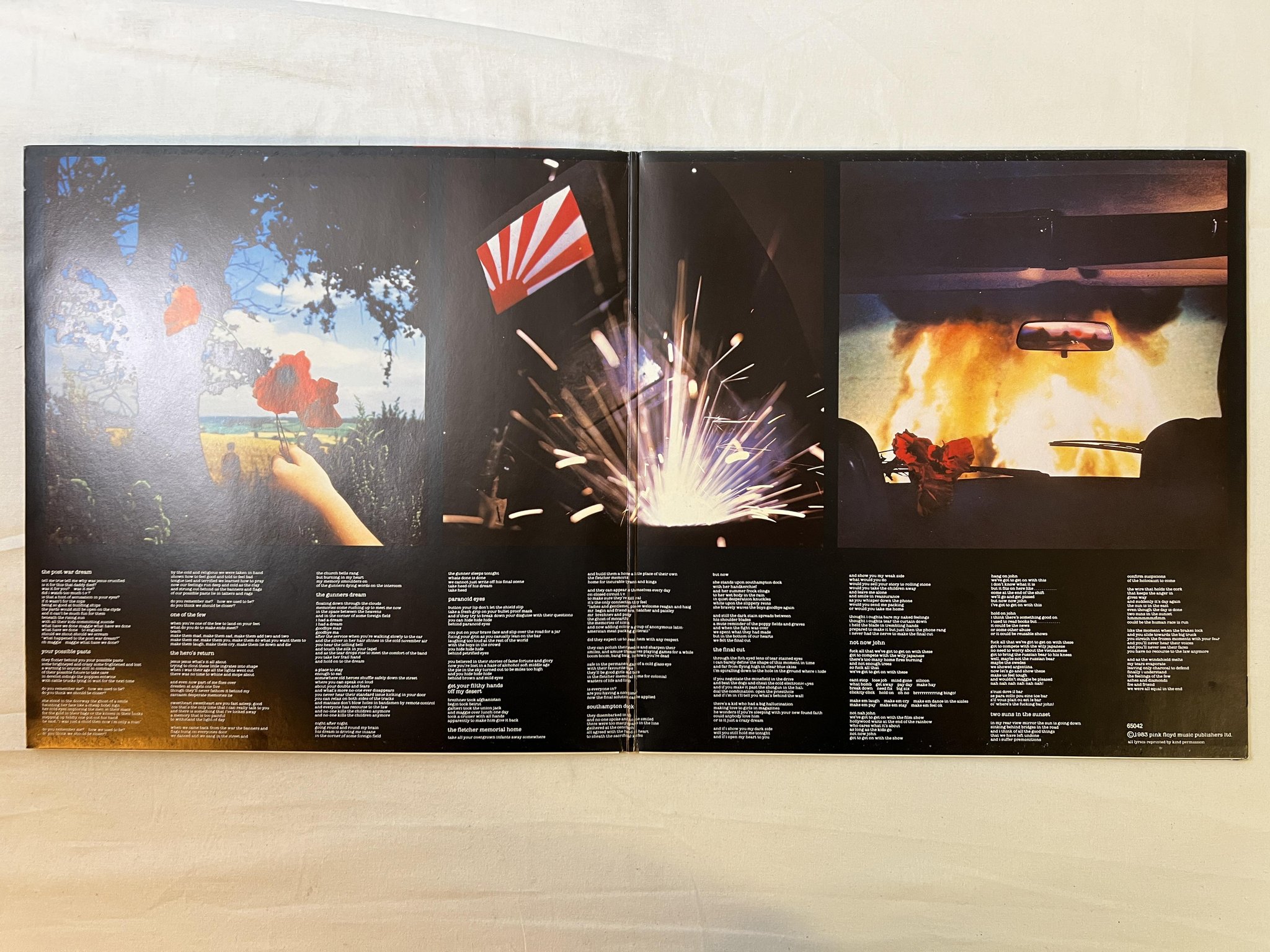 Omslagsbild för skivan PINK FLOYD the final cut LP -83 Hol HARVEST 1C 064-65042