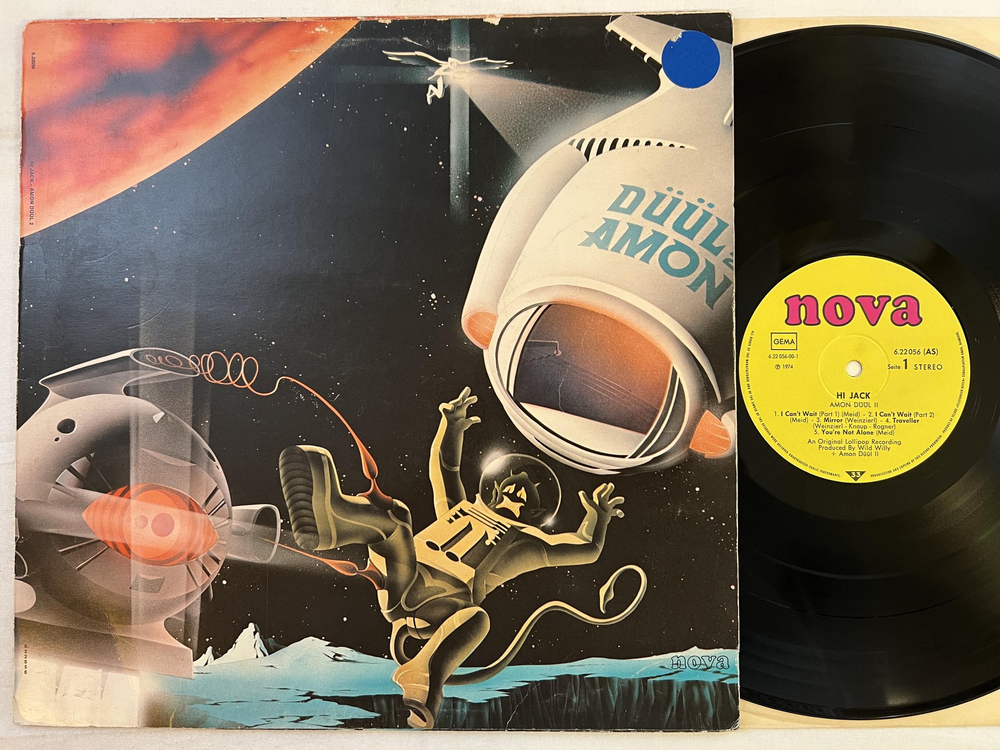 Omslagsbild för skivan AMON DUUL II hi jack LP -74 Ger NOVA 6.22056 (AS)