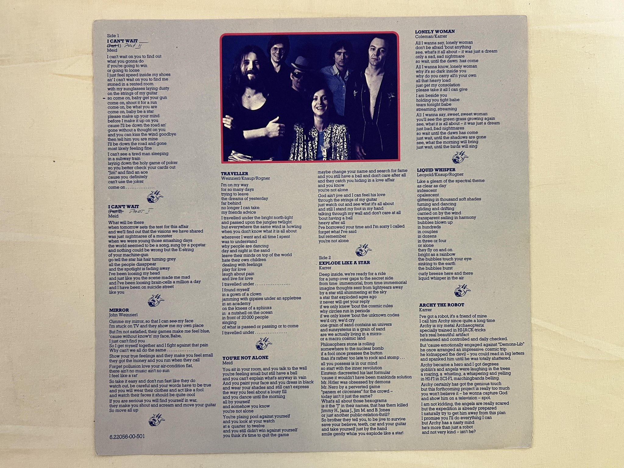 Omslagsbild för skivan AMON DUUL II hi jack LP -74 Ger NOVA 6.22056 (AS)