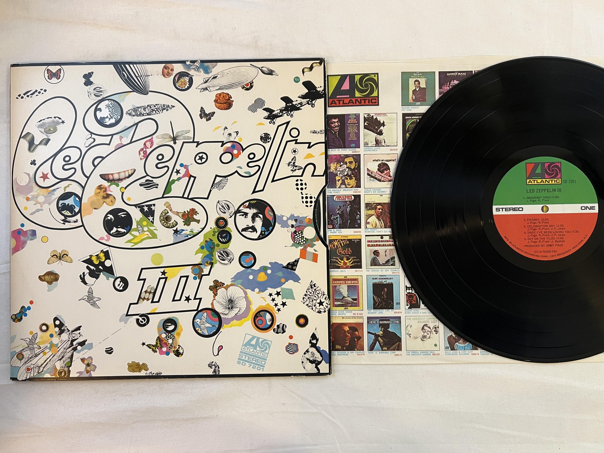 Omslagsbild för skivan LED ZEPPELIN III LP -70 US ATLENTIC SD 7201 *** EARLY PRESSING ***