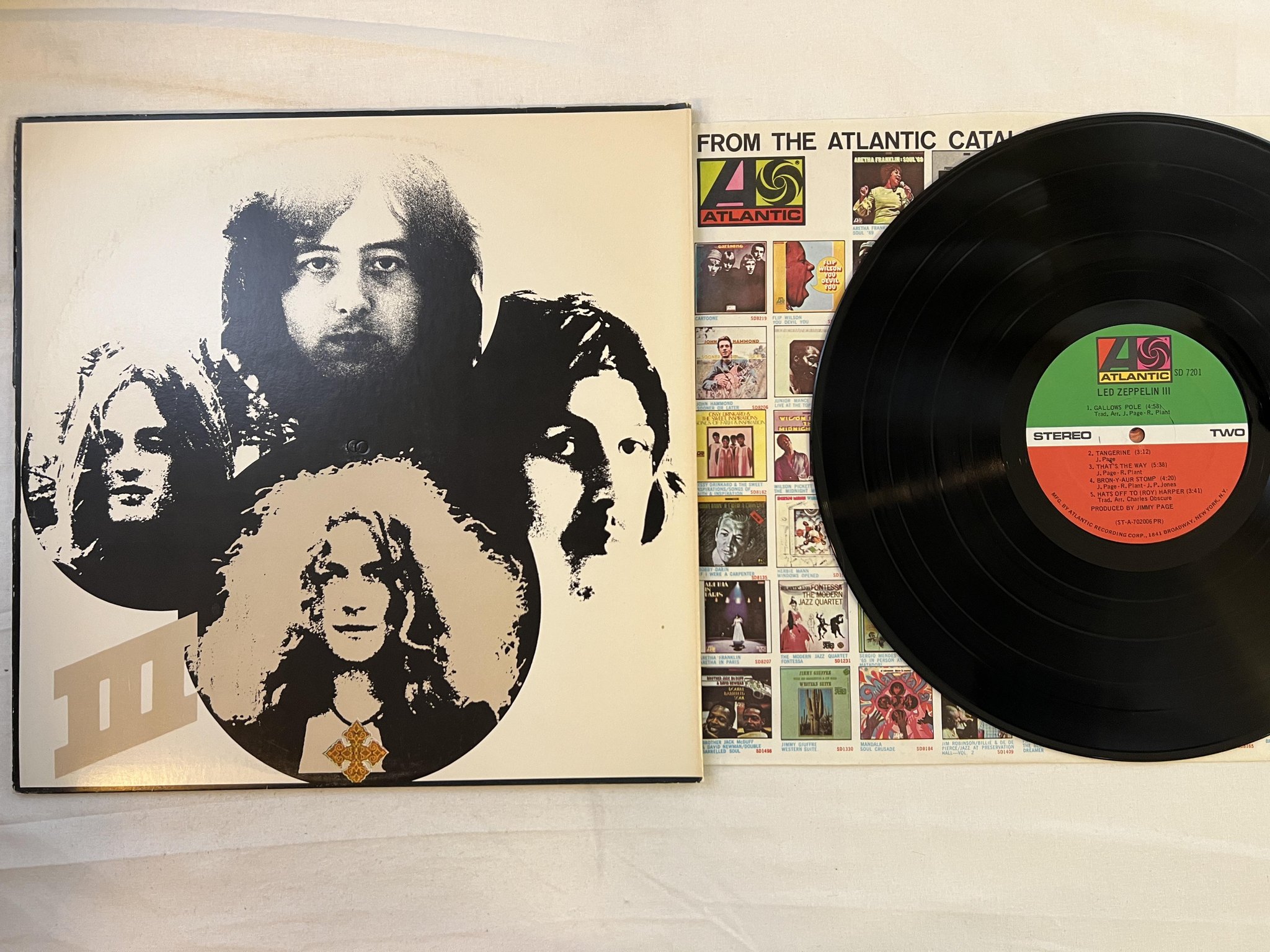 Omslagsbild för skivan LED ZEPPELIN III LP -70 US ATLENTIC SD 7201 *** EARLY PRESSING ***