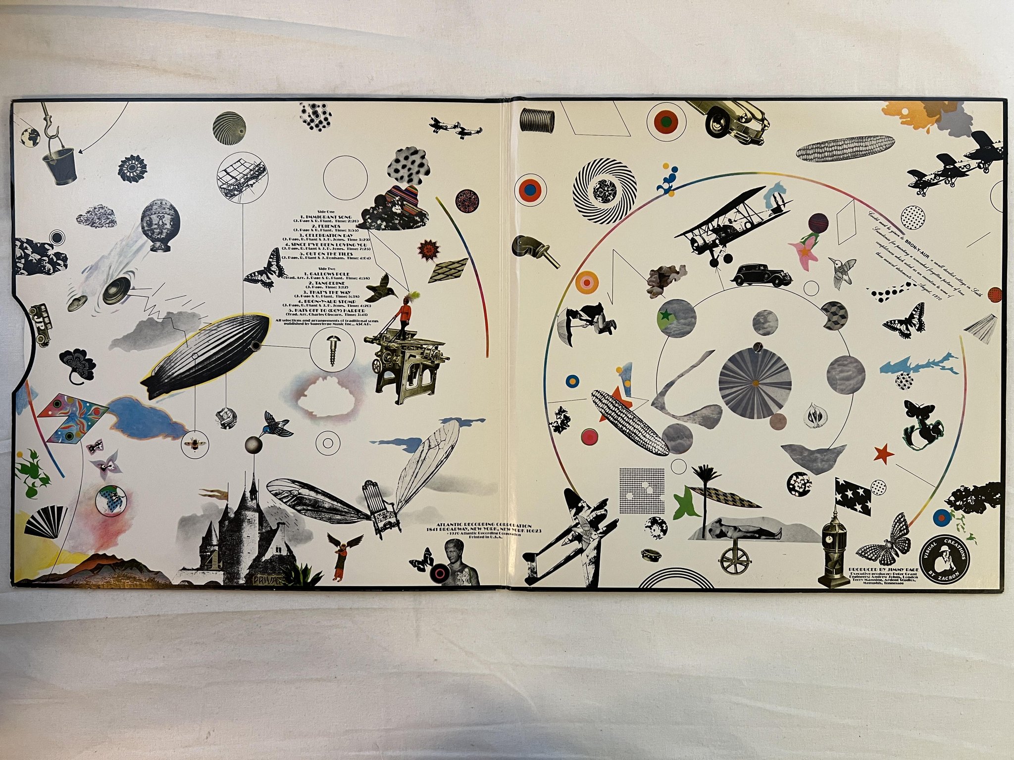 Omslagsbild för skivan LED ZEPPELIN III LP -70 US ATLENTIC SD 7201 *** EARLY PRESSING ***