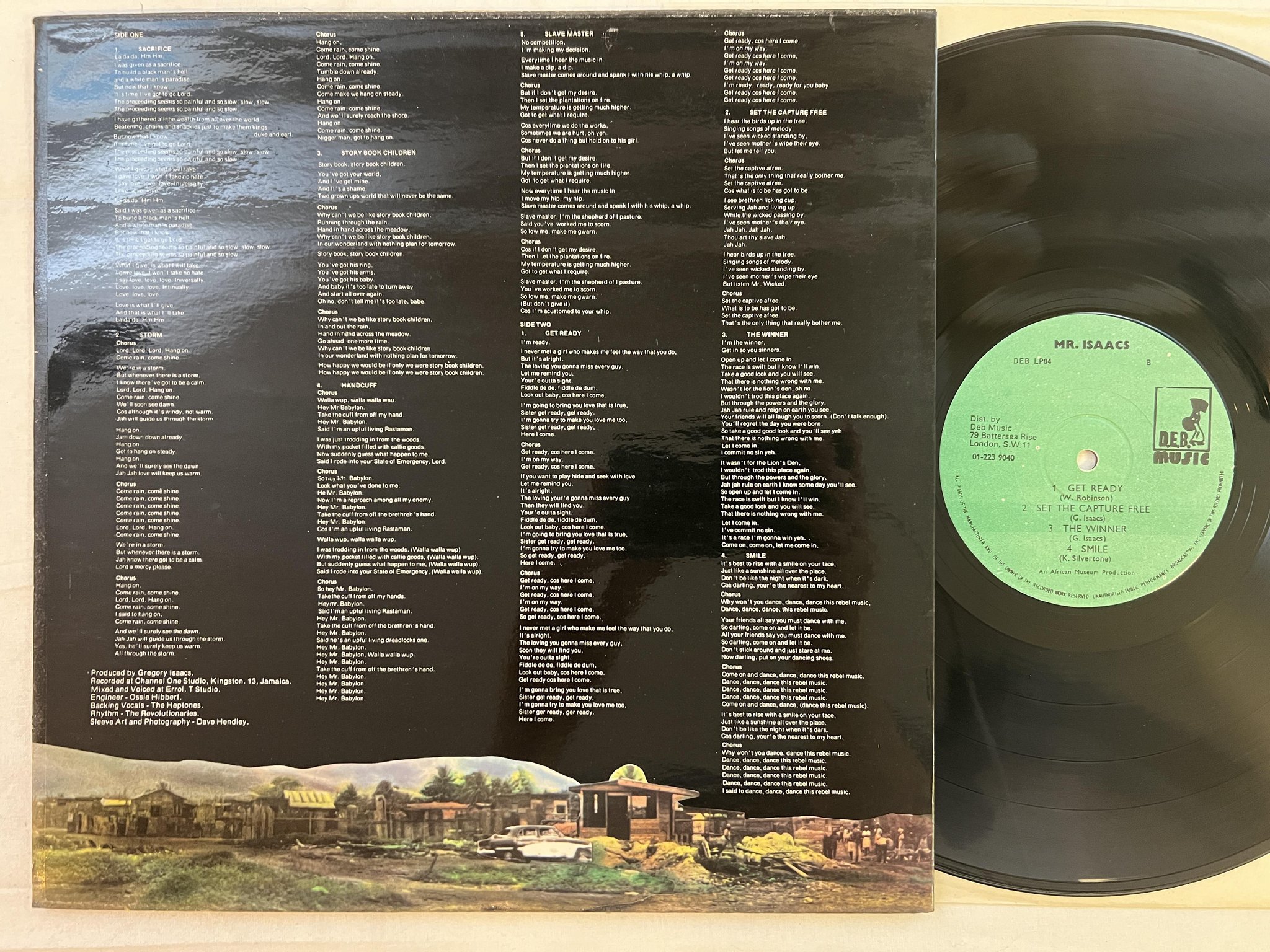 Omslagsbild för skivan GREGORY ISAACS Mr. Isaacs LP -78 UK D.E.B. MUSIC DEB LP04 *** CLASSIC ***