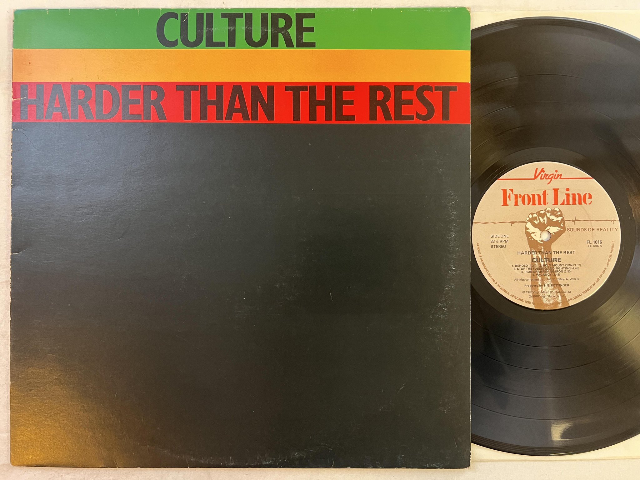 Omslagsbild för skivan CULTURE harder than the rest LP -78 UK FRONT LINE FL 1016